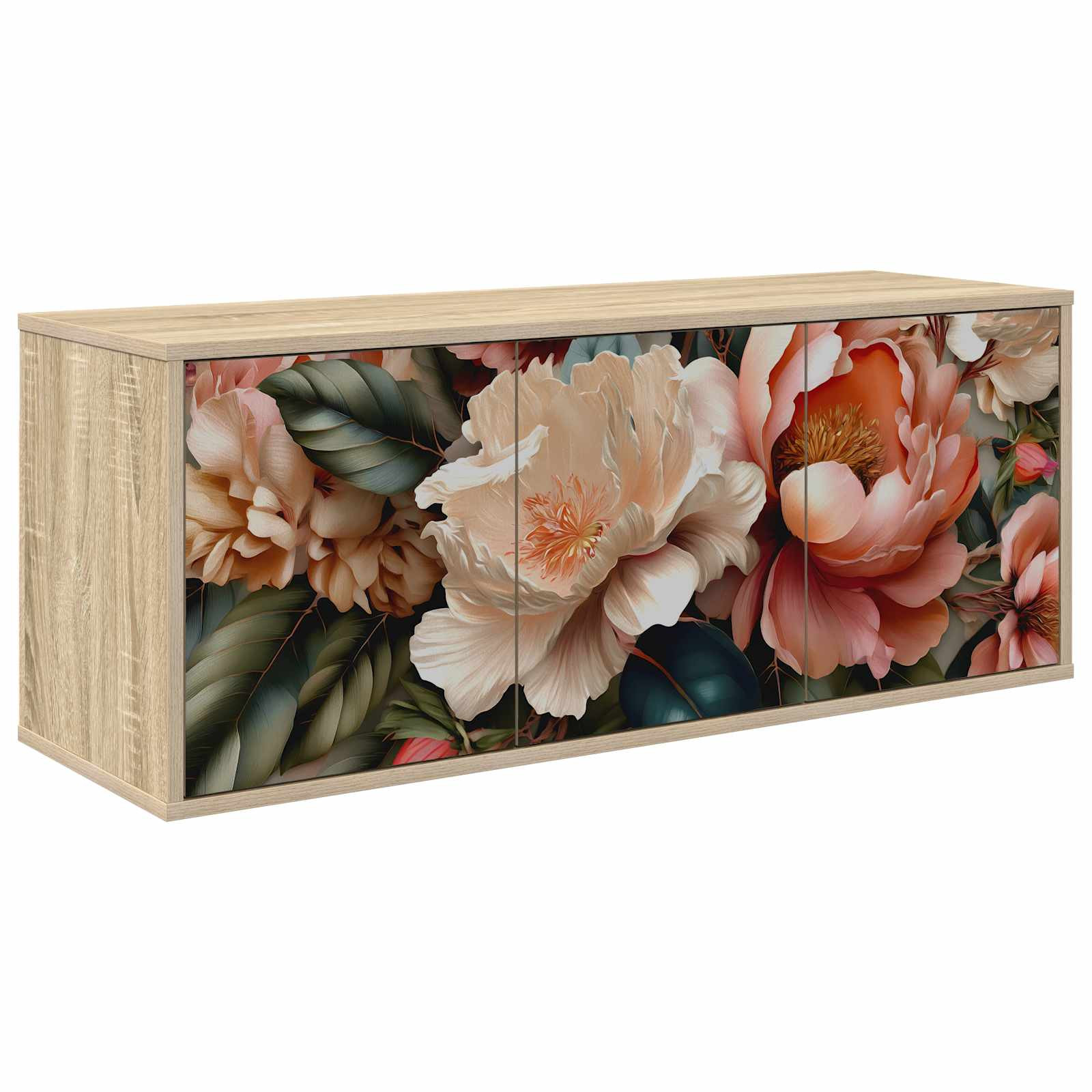 vidaXL Wandmontierter TV-Schrank BORNE 102 x 33 x 40 cm Sonoma-Eiche