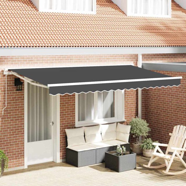 vidaXL Markisenrahmen Anthrazit 350 x 200 cm