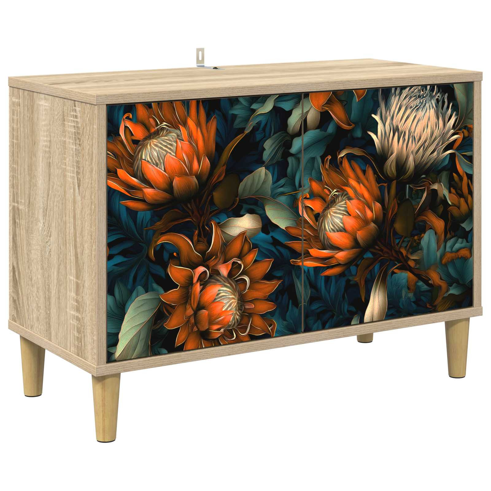 vidaXL TV-Schrank LOCHEM 69 x 33 x 50 cm Sonoma Holzwerkstoff