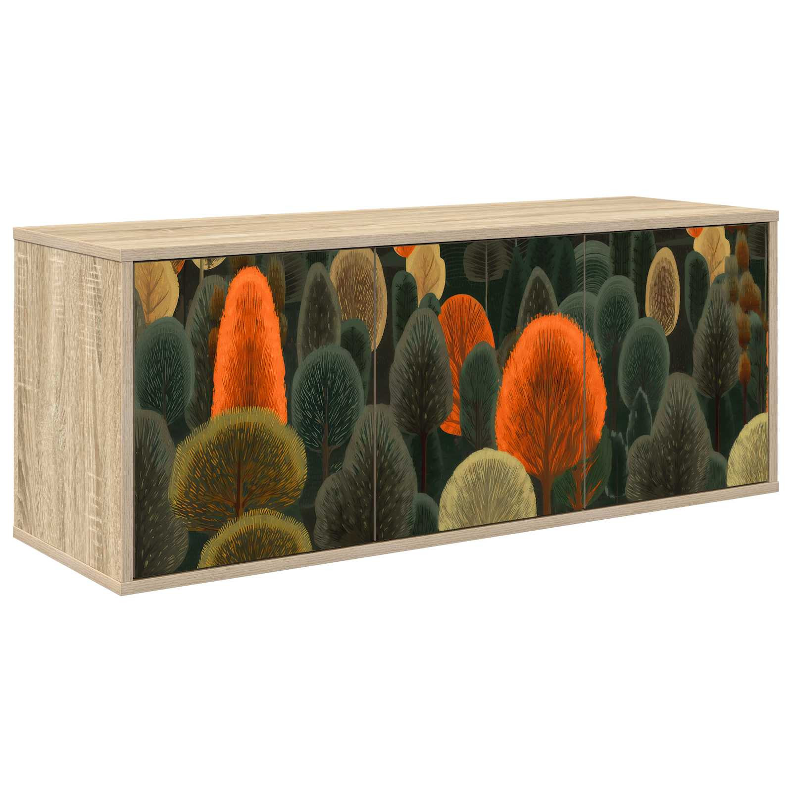 vidaXL Wandmontierter TV-Schrank ZAANDAM 102 x 33 x 40 cm Sonoma-Eiche