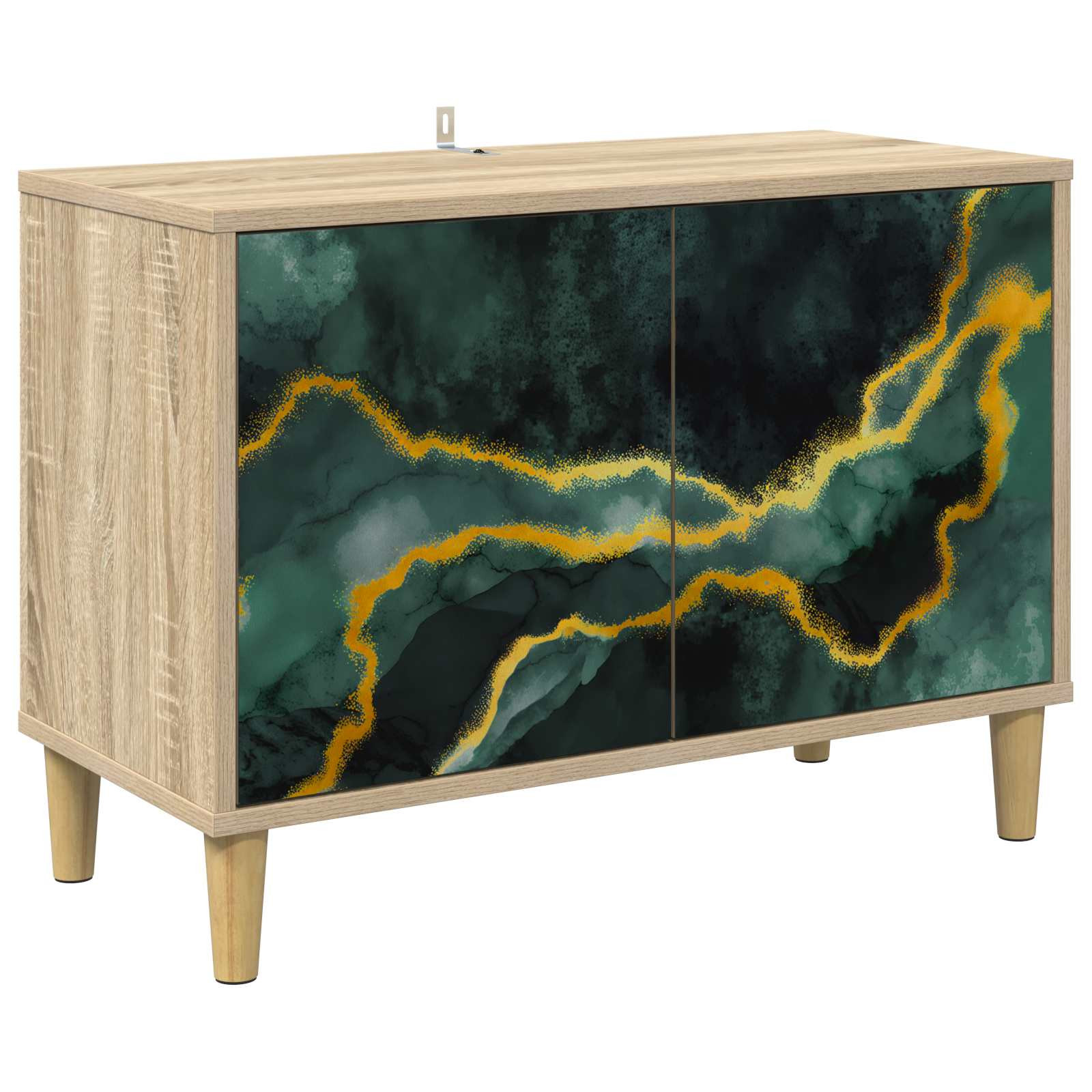 vidaXL TV-Schrank WIJHE 69 x 33 x 50 cm Sonoma Holzwerkstoff