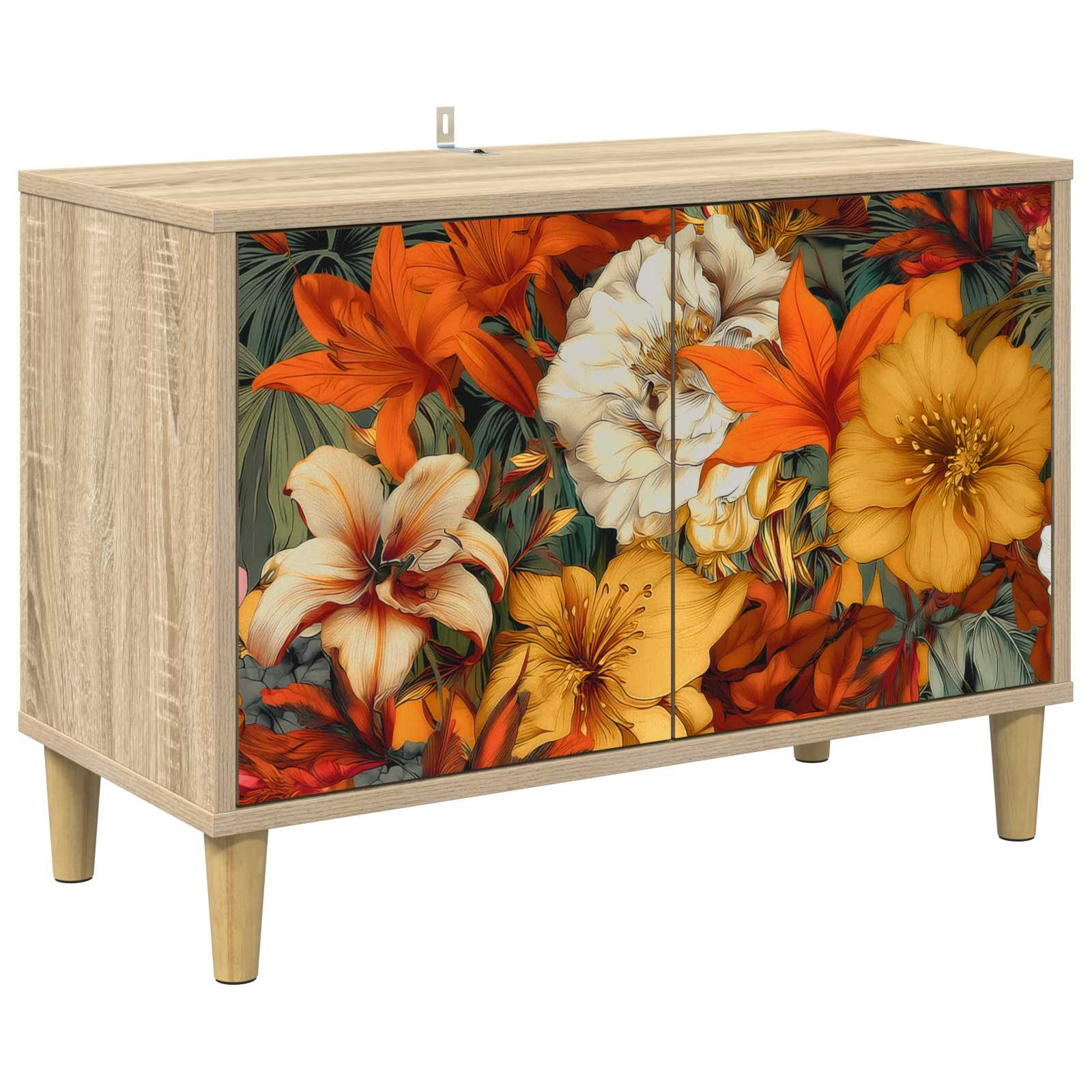 vidaXL TV-Schrank GENNEP 69 x 33 x 50 cm Sonoma Holzwerkstoff