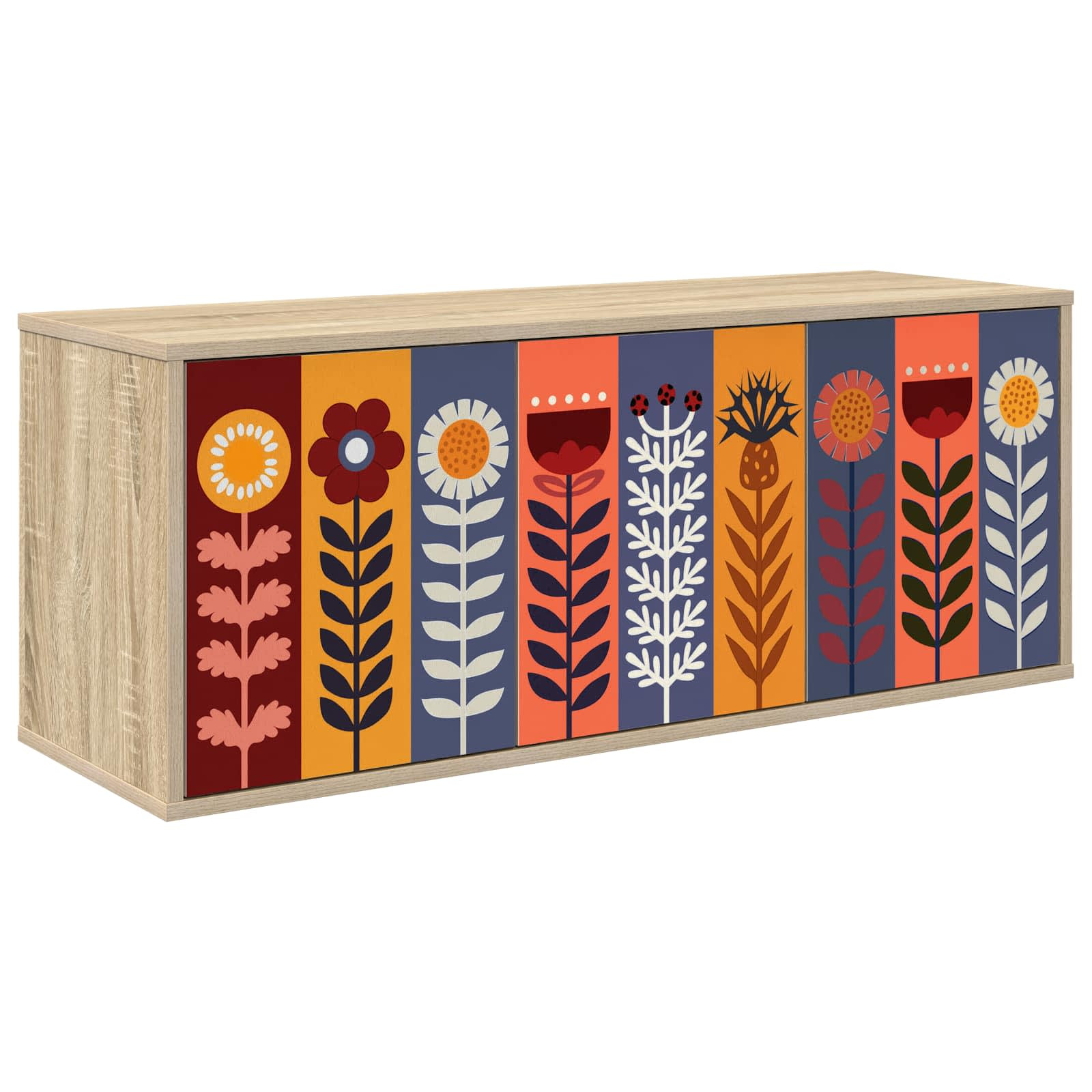 vidaXL Wandmontierter TV-Schrank ESSEN 102 x 33 x 40 cm Sonoma-Eiche