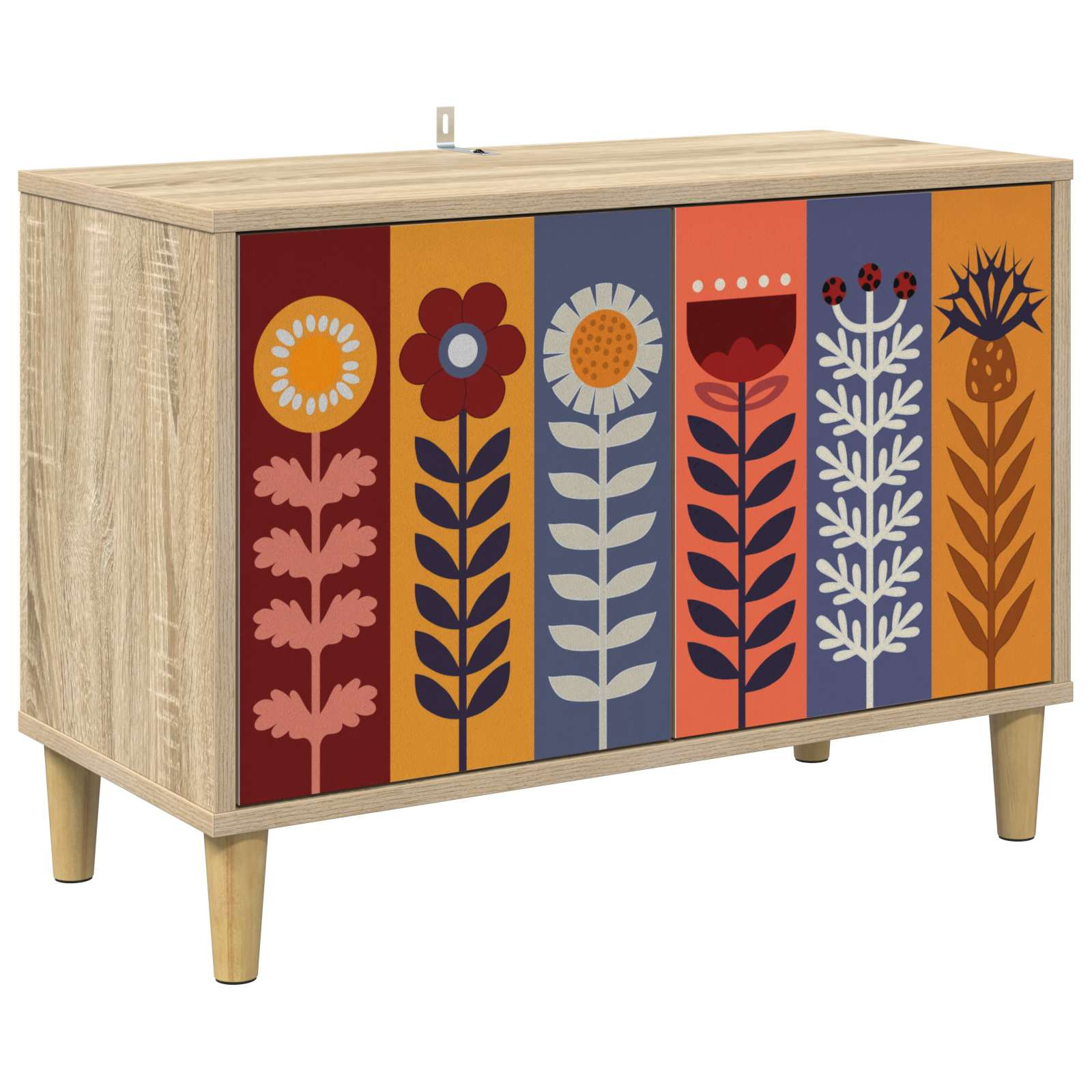 vidaXL TV-Schrank ESSEN 69 x 33 x 50 cm Sonoma Holzwerkstoff