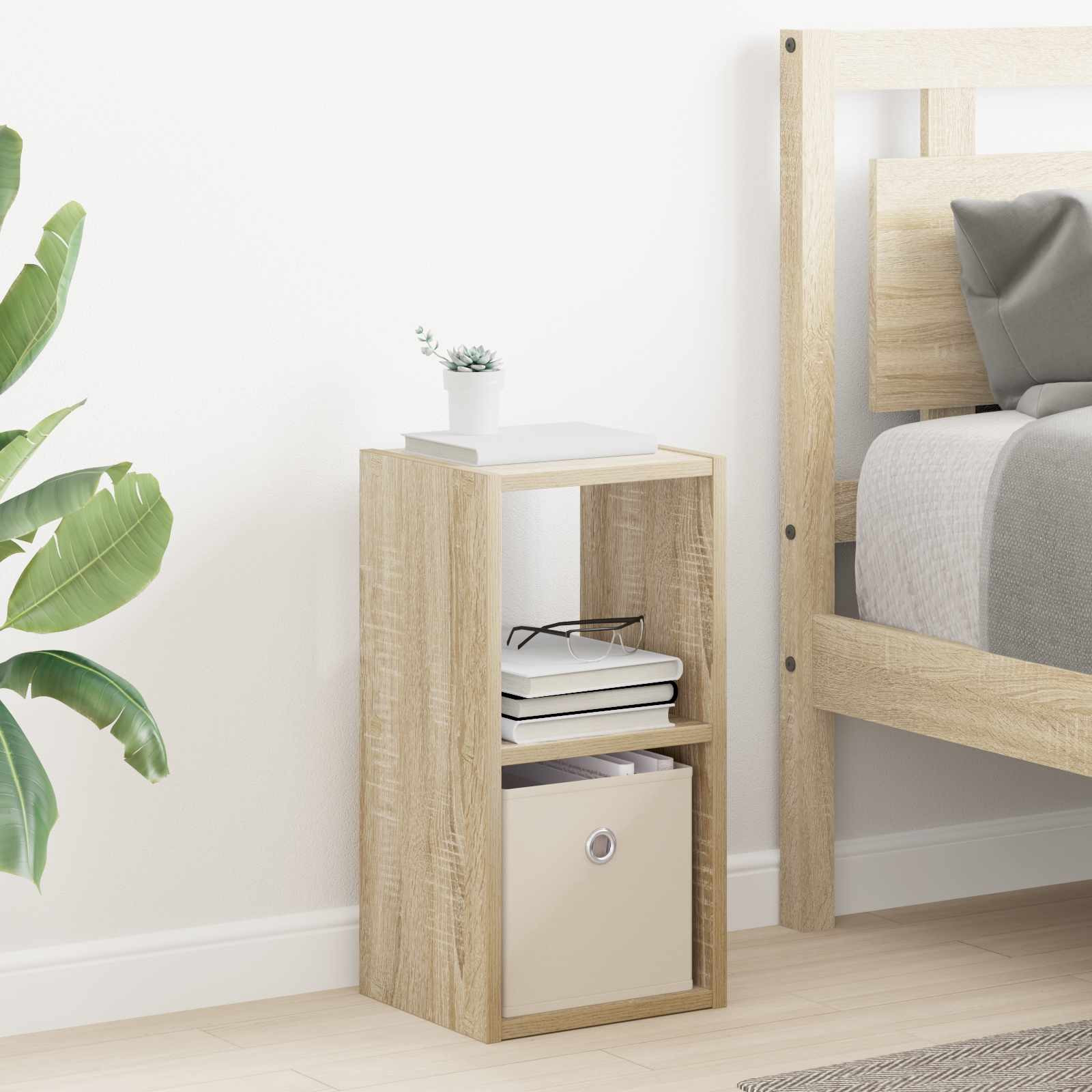 vidaXL Nachttisch Sonoma-Eiche 25,5 x 22 x 49,5 cm Holzwerkstoff