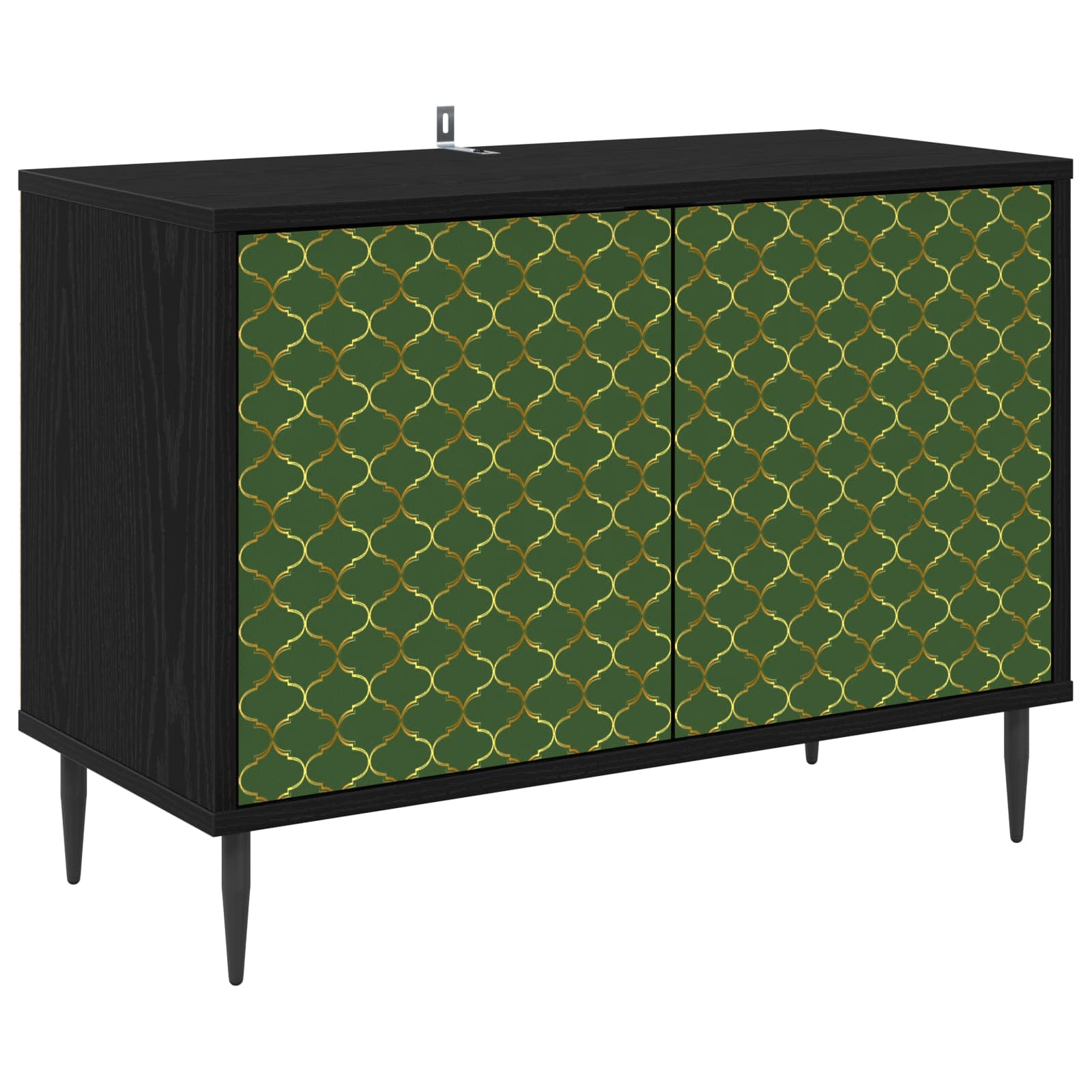 vidaXL TV-Schrank GELEEN 69 x 33 x 50,5 cm Schwarz Eichen-Optik