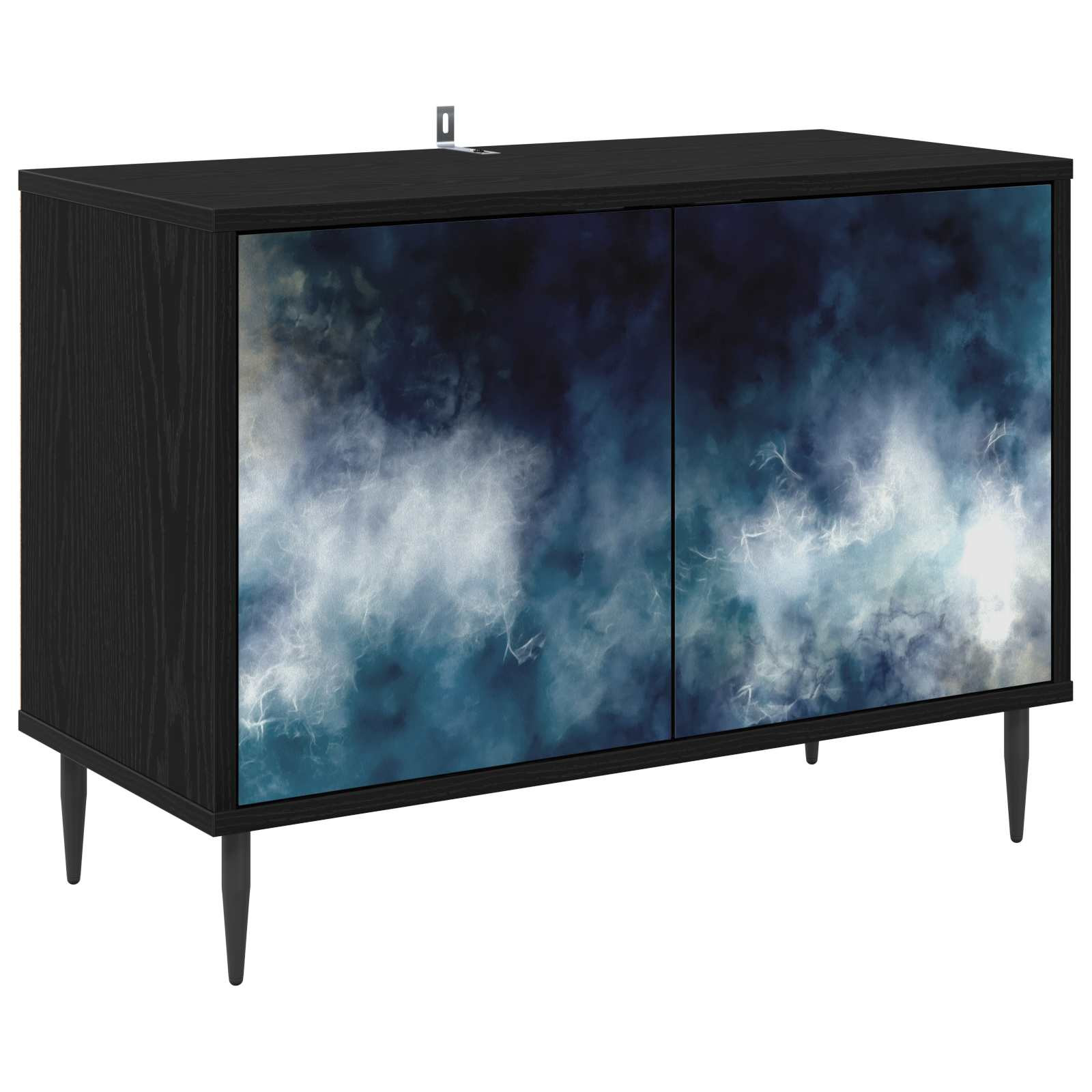 vidaXL TV-Schrank RAALTE 69 x 33 x 50,5 cm Schwarz Eichen-Optik