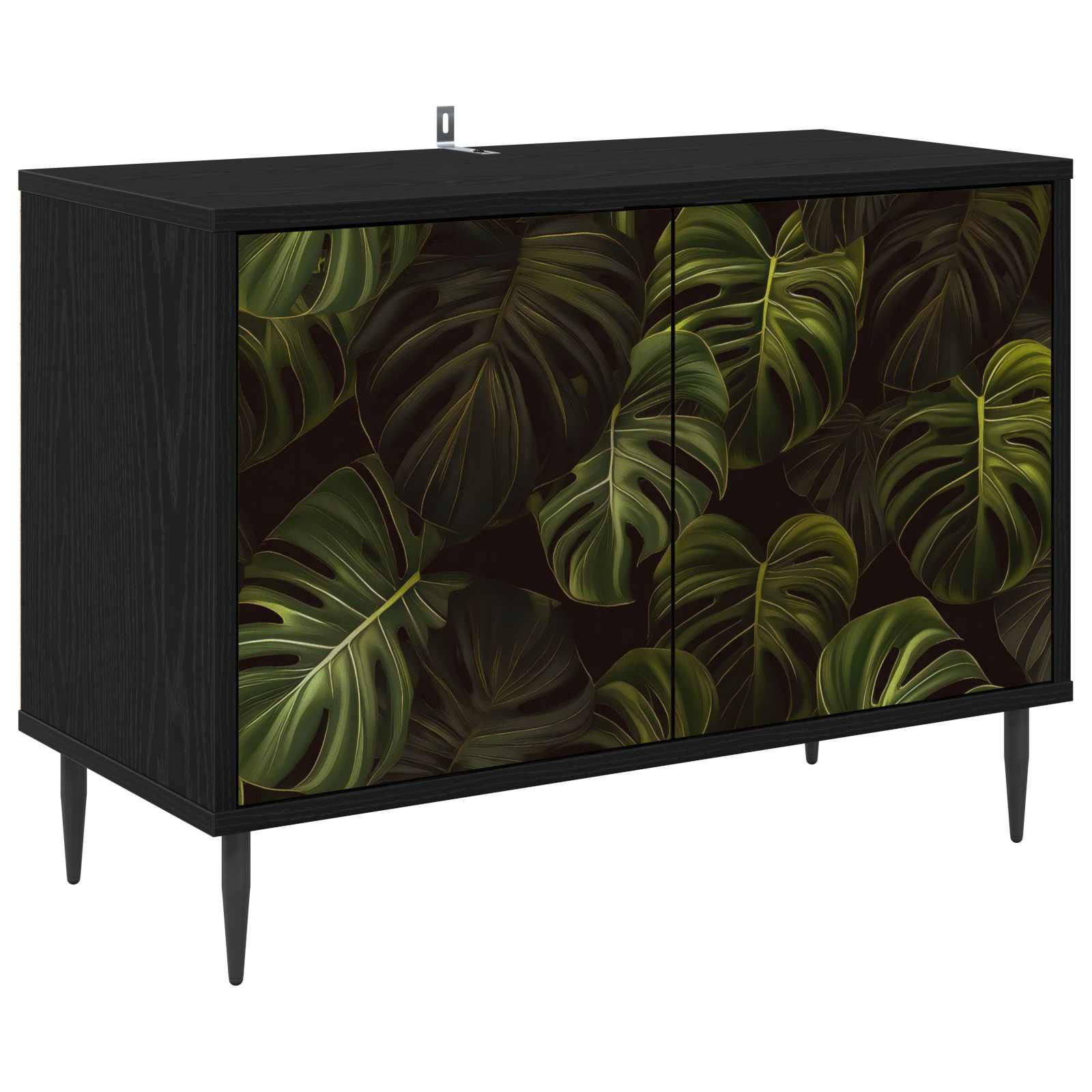 vidaXL TV-Schrank ELBURG 69 x 33 x 50,5 cm Schwarz Eichen-Optik