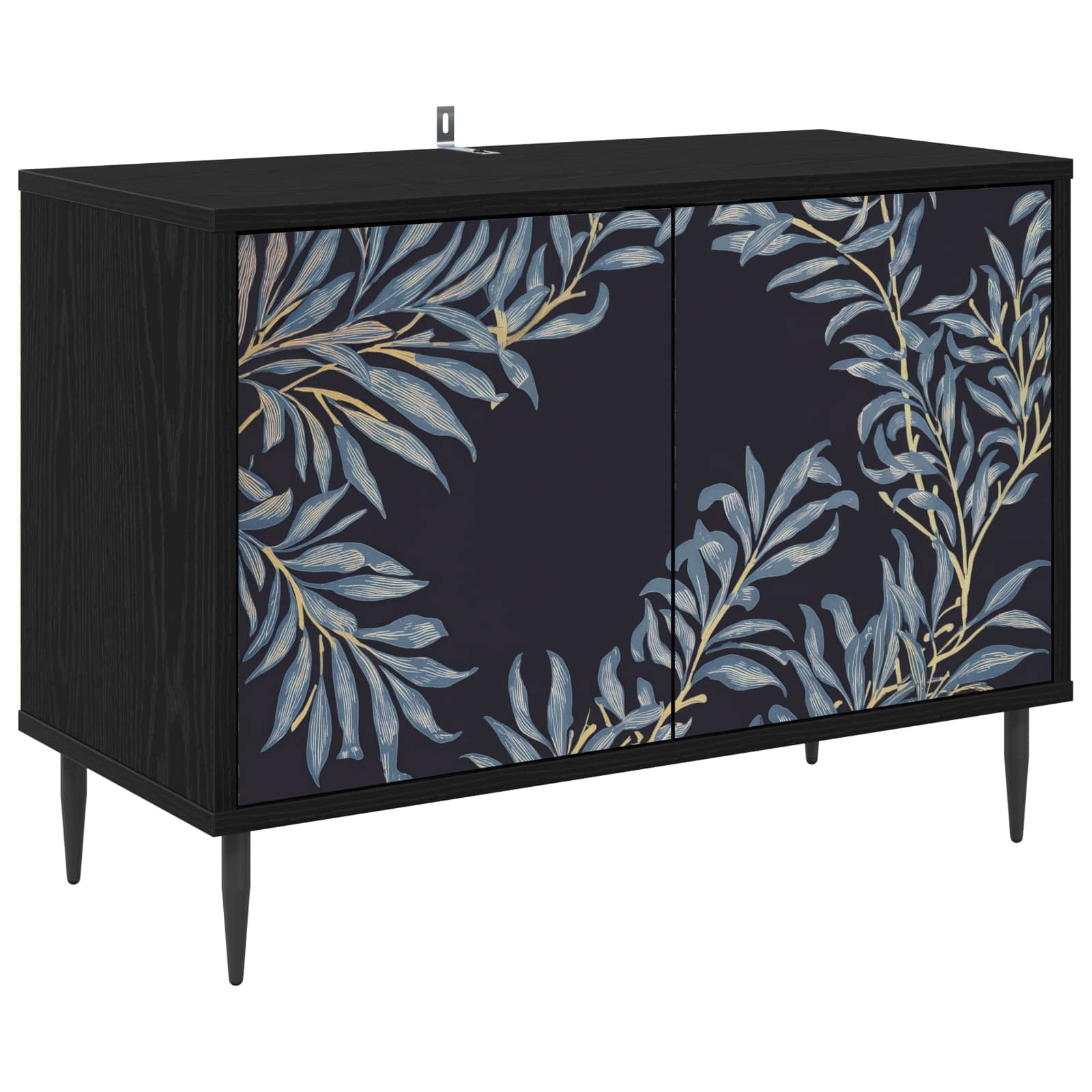 vidaXL TV-Schrank DOKKUM 69 x 33 x 50,5 cm Schwarz Eichen-Optik