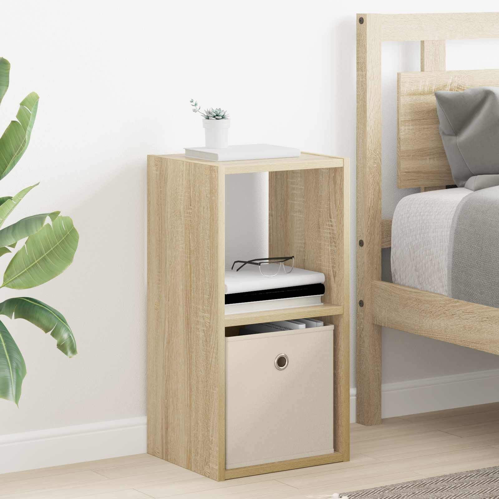 vidaXL Nachttisch Sonoma-Eiche 30,5 x 27 x 59,5 cm Holzwerkstoff