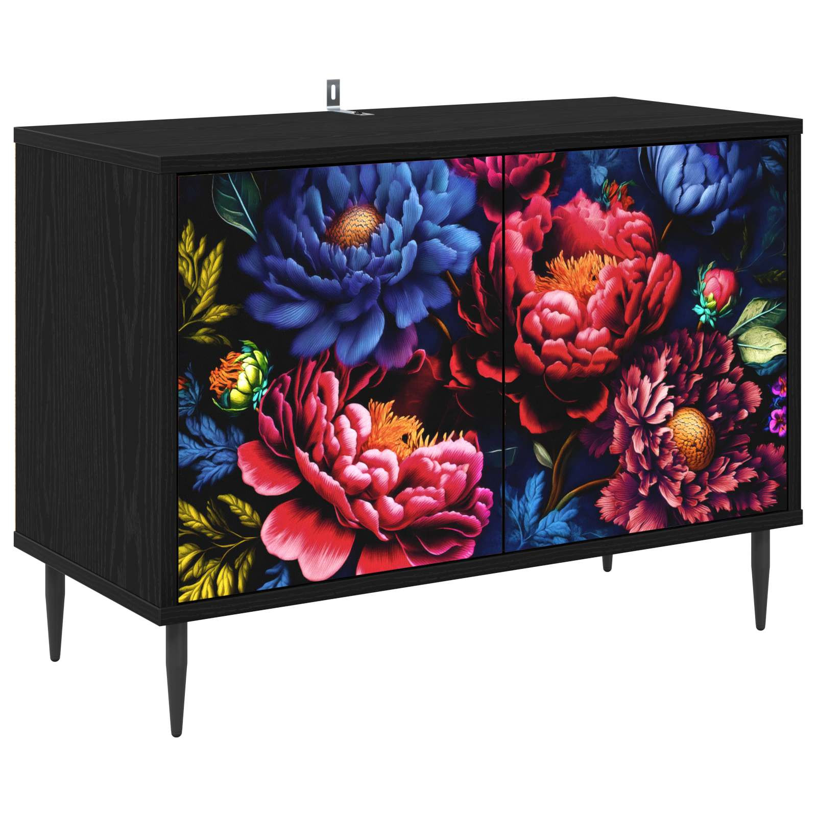 vidaXL TV-Schrank KIEL 69 x 33 x 50,5 cm Schwarz Eichen-Optik