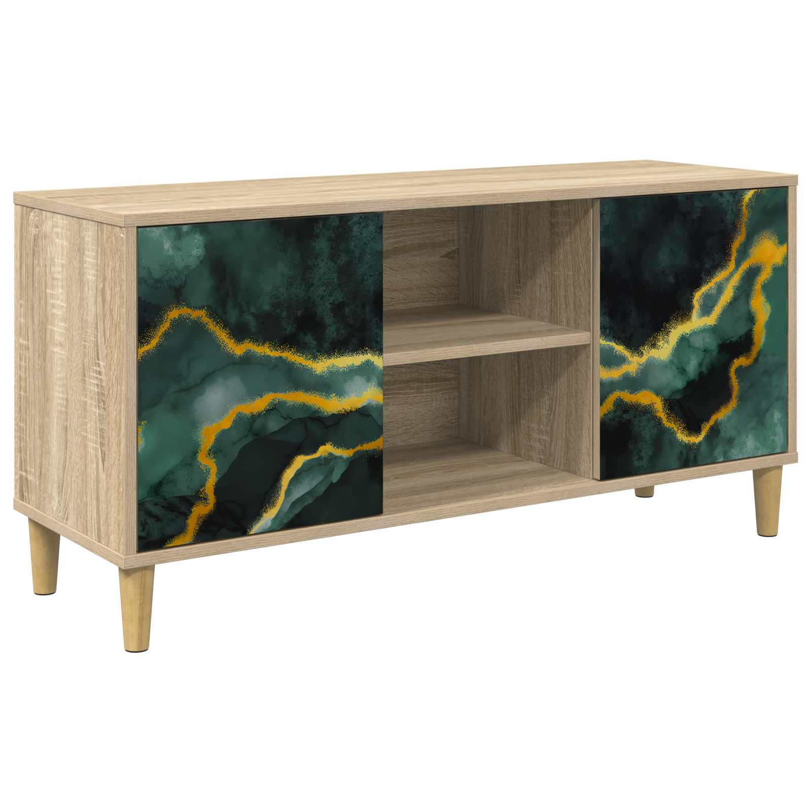 vidaXL TV-Schrank WIJHE 102 x 33 x 50 cm Sonoma Holzwerkstoff