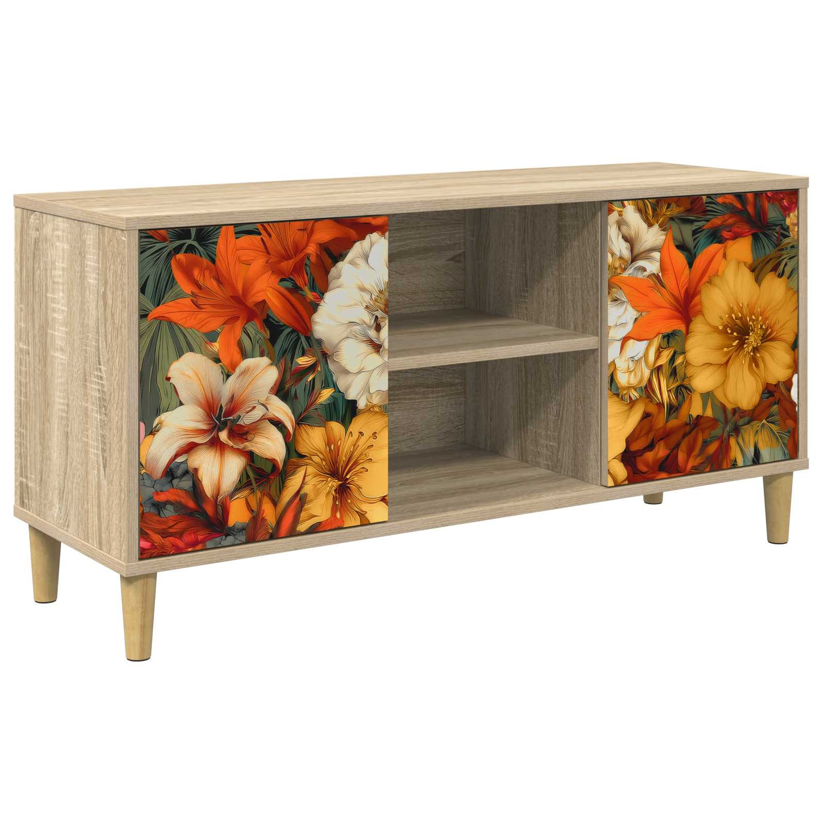 vidaXL TV-Schrank GENNEP 102 x 33 x 50 cm Sonoma Holzwerkstoff