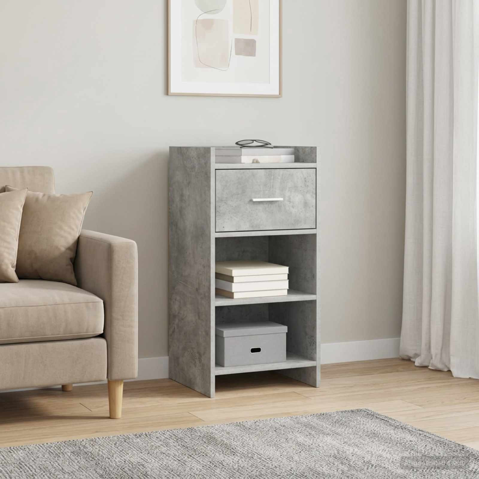 vidaXL Sideboard Betongrau 40 x 36 x 80 cm Holzwerkstoff