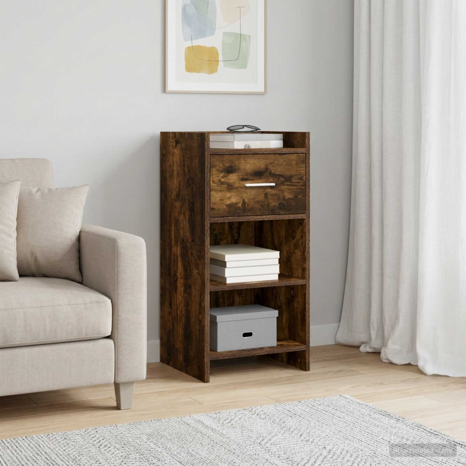 vidaXL Sideboard Geräucherte Eiche 40 x 36 x 80 cm Holzwerkstoff