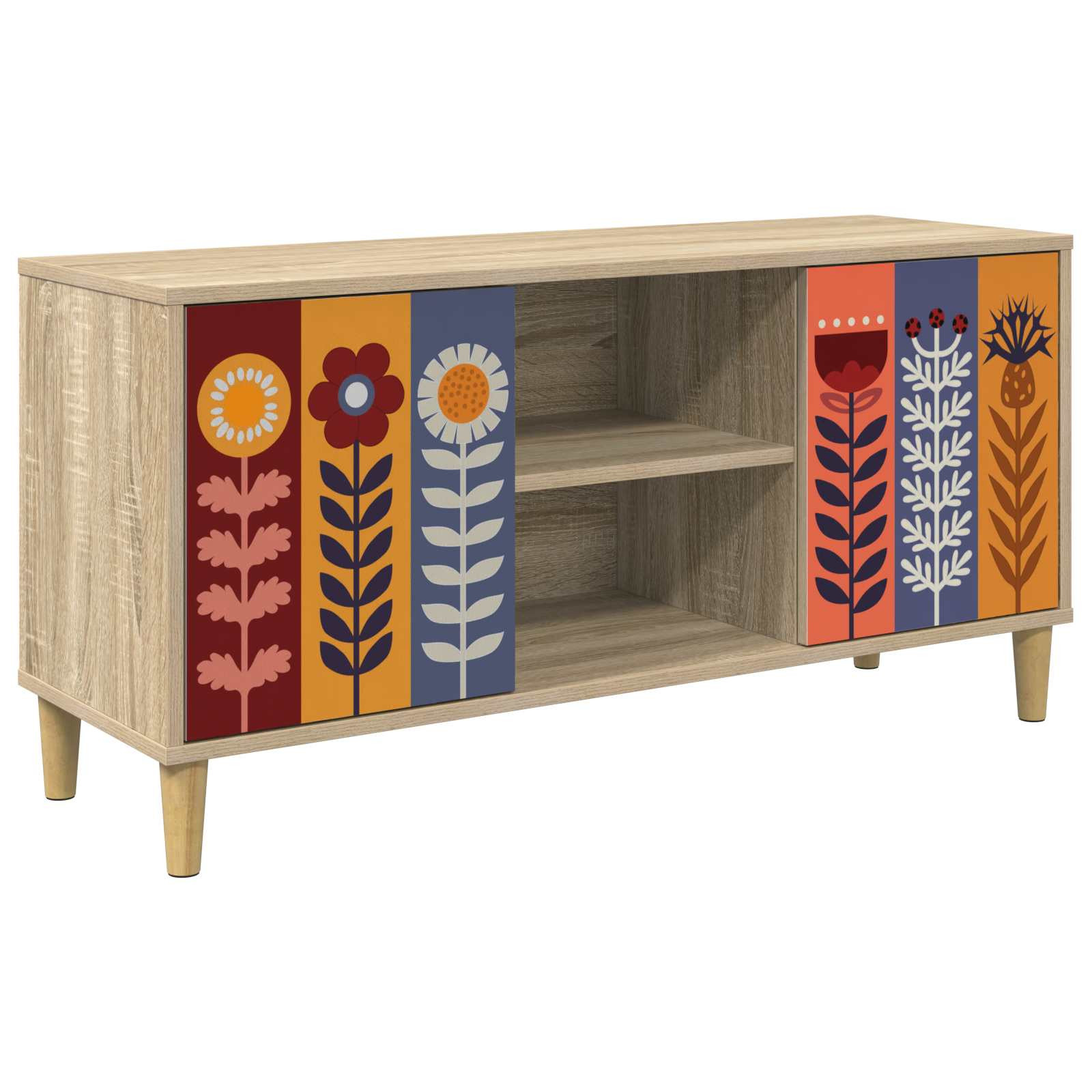 vidaXL TV-Schrank ESSEN 102 x 33 x 50 cm Sonoma Holzwerkstoff