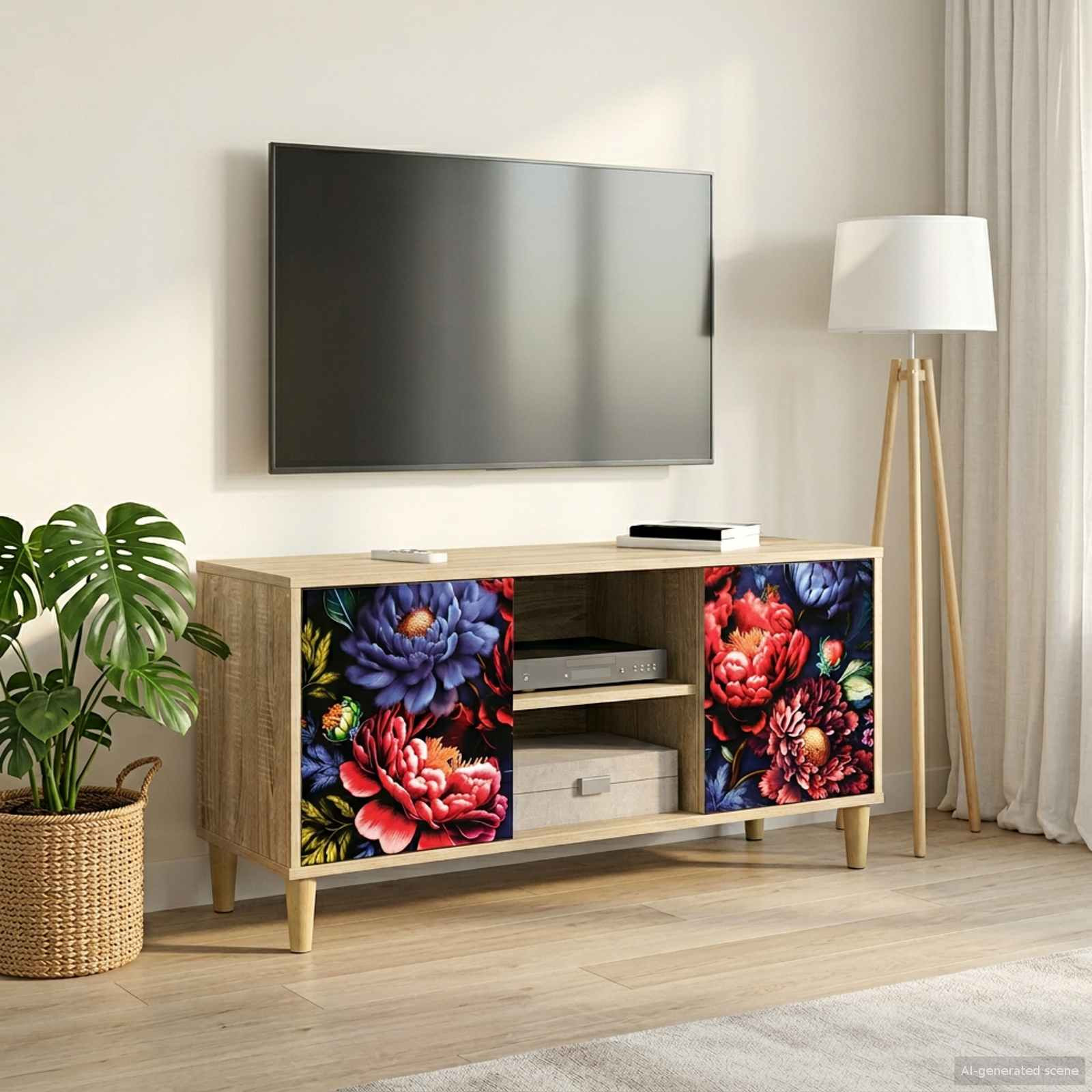 vidaXL TV-Schrank KIEL 102 x 33 x 50 cm Sonoma Holzwerkstoff