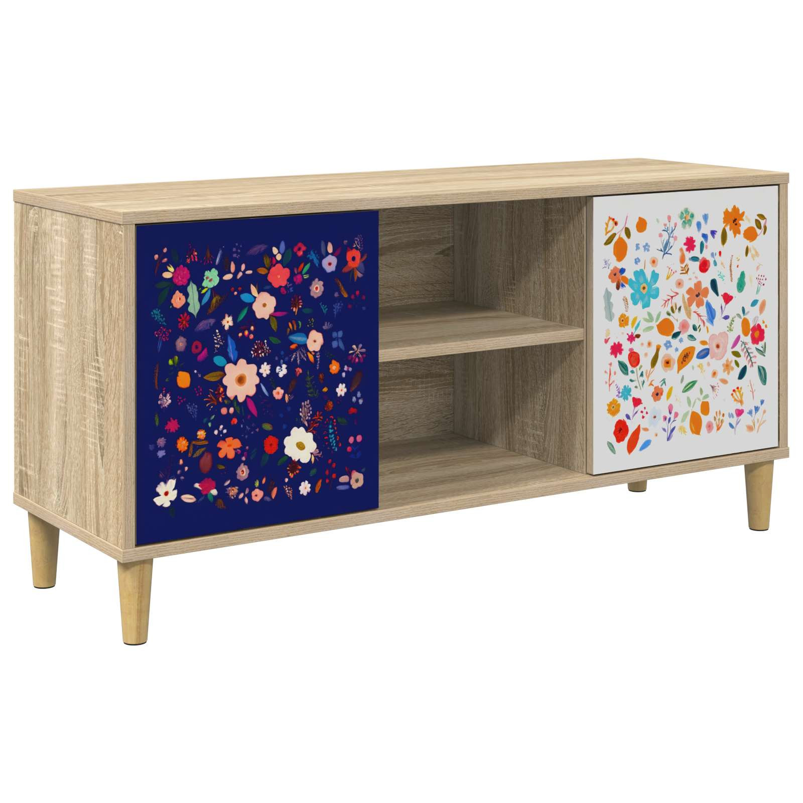 vidaXL TV-Schrank MAINZ 102 x 33 x 50 cm Sonoma Holzwerkstoff