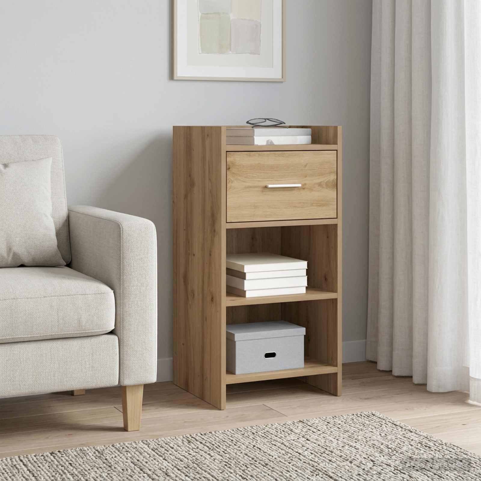 vidaXL Sideboard Artisan-Eiche 40 x 36 x 80 cm Holzwerkstoff