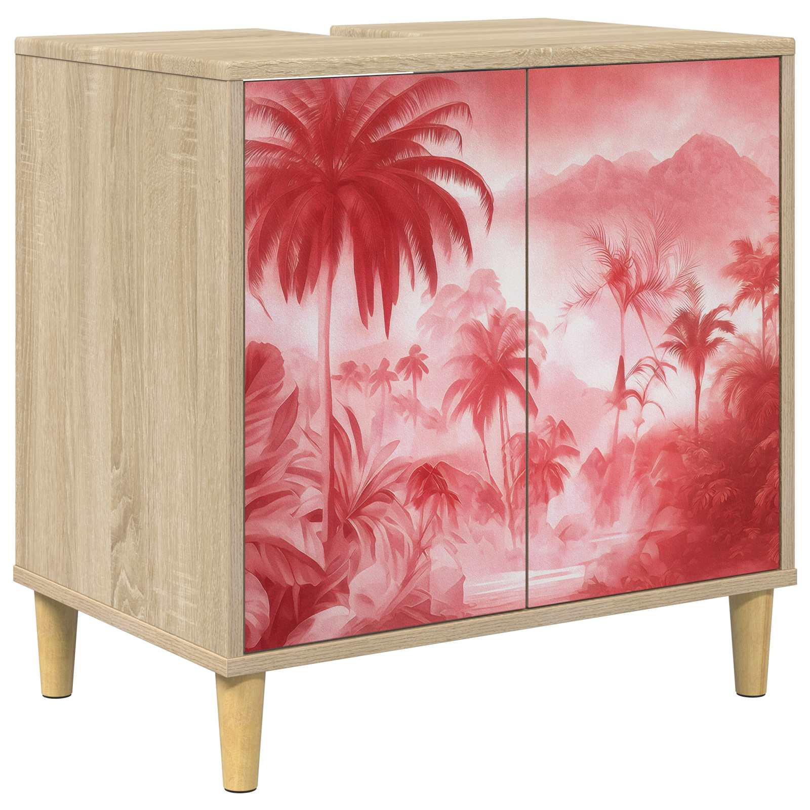 vidaXL Badezimmerschrank AACHEN Sonoma 60 x 40 x 60 cm Holzwerkstoff