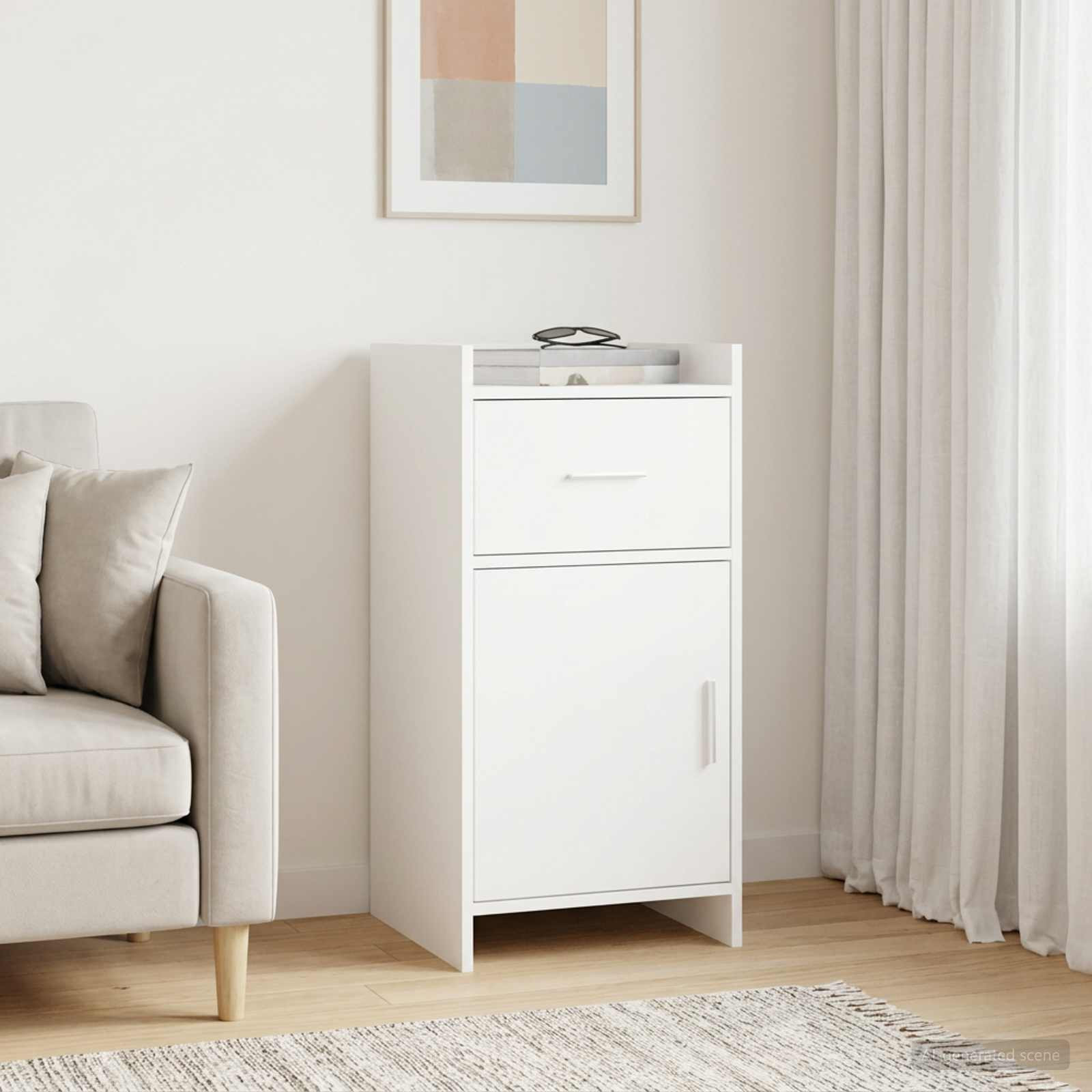 vidaXL Sideboard Weiß 40 x 36 x 80 cm Holzwerkstoff