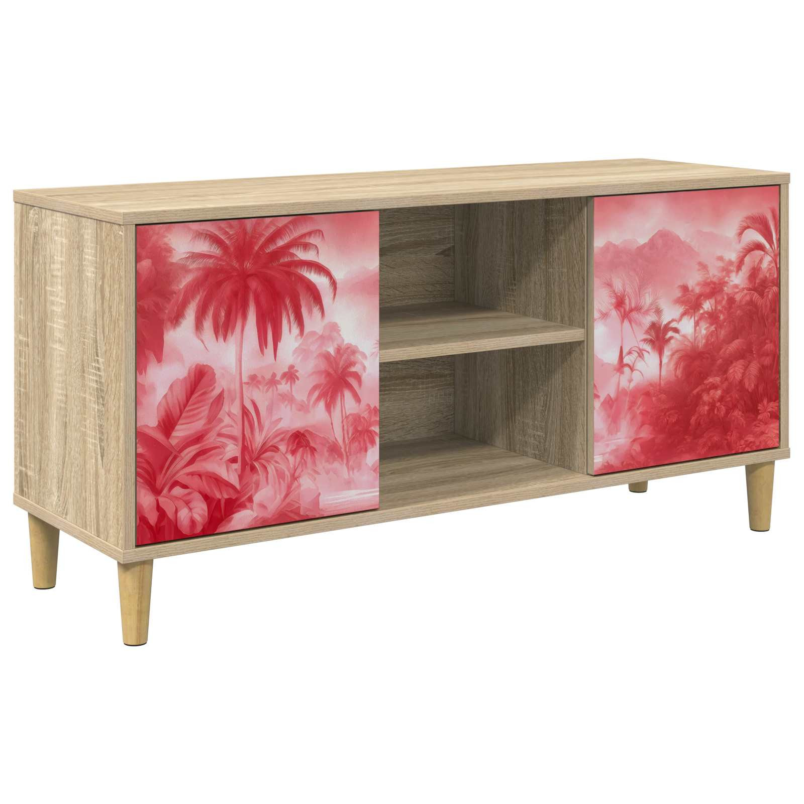 vidaXL TV-Schrank AACHEN 102 x 33 x 50 cm Sonoma Holzwerkstoff