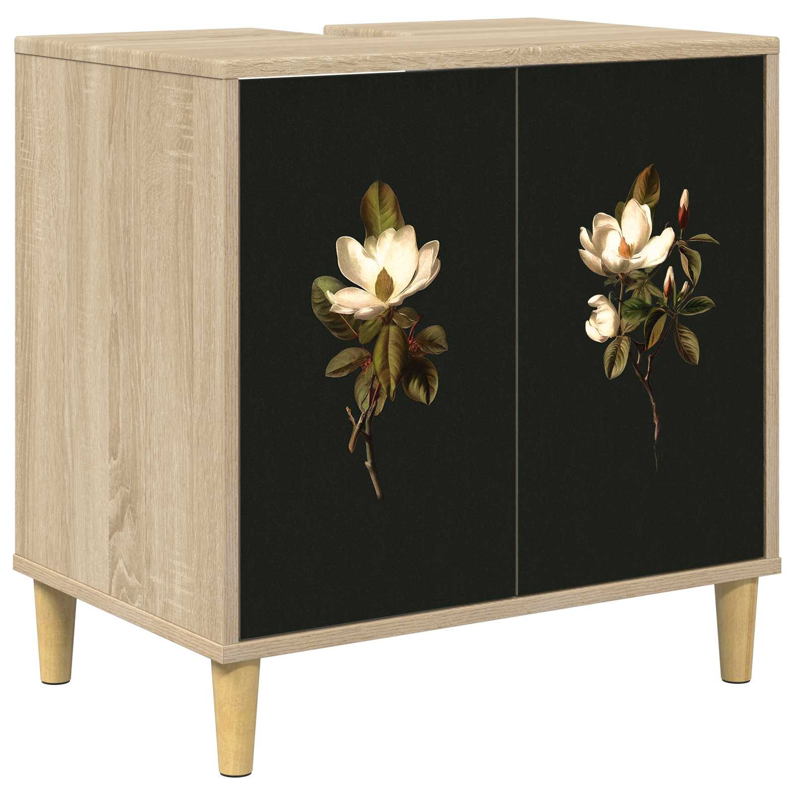 vidaXL Badezimmerschrank BREMEN Sonoma 60 x 40 x 60 cm Holzwerkstoff