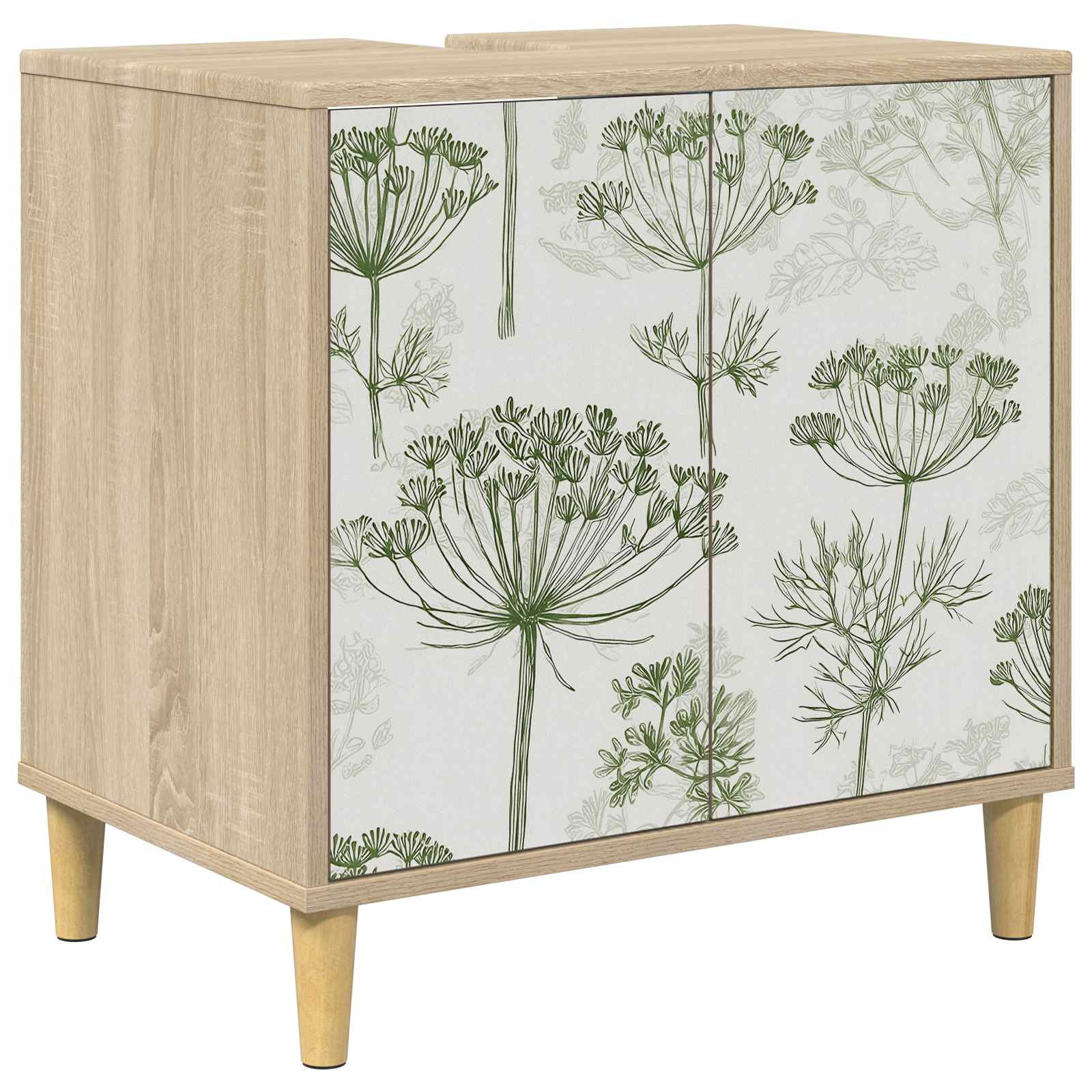 vidaXL Badezimmerschrank GOTHA Sonoma 60 x 40 x 60 cm Holzwerkstoff