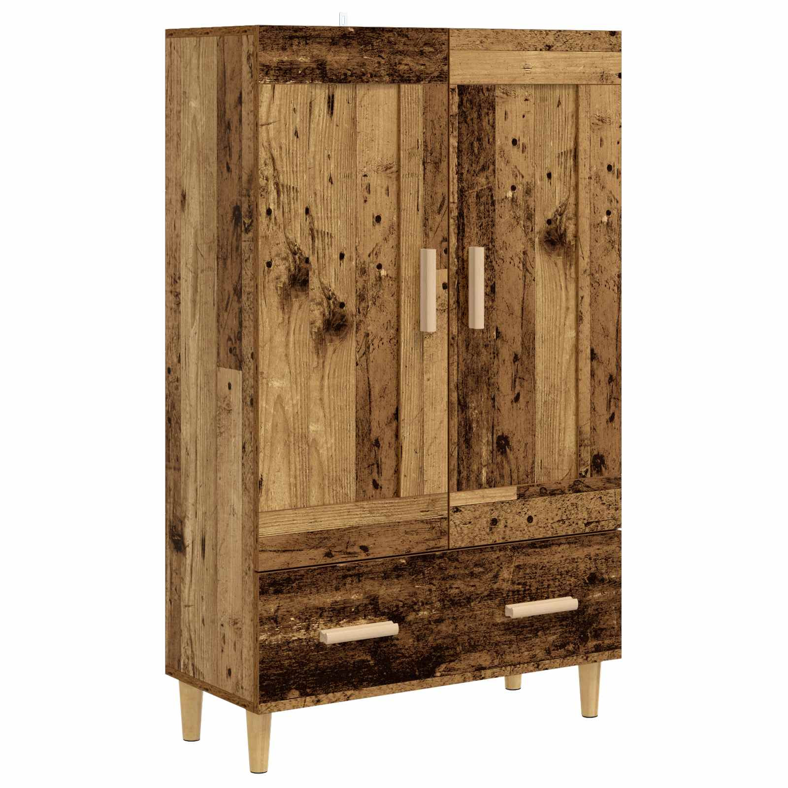 vidaXL Highboard Altholz 70 x 31 x 115 cm Holzwerkstoff