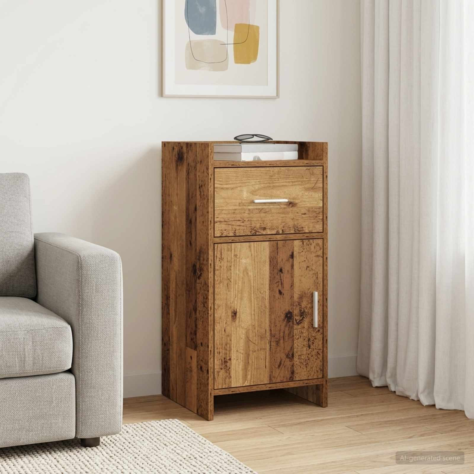 vidaXL Sideboard Altholz 40 x 36 x 80 cm Holzwerkstoff