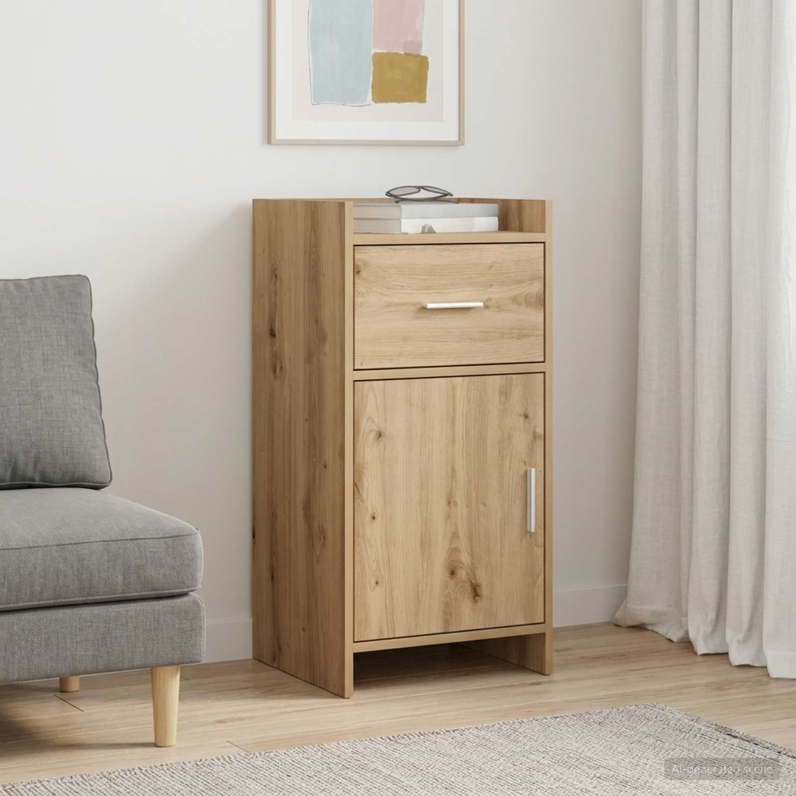vidaXL Sideboard Artisan-Eiche 40 x 36 x 80 cm Holzwerkstoff