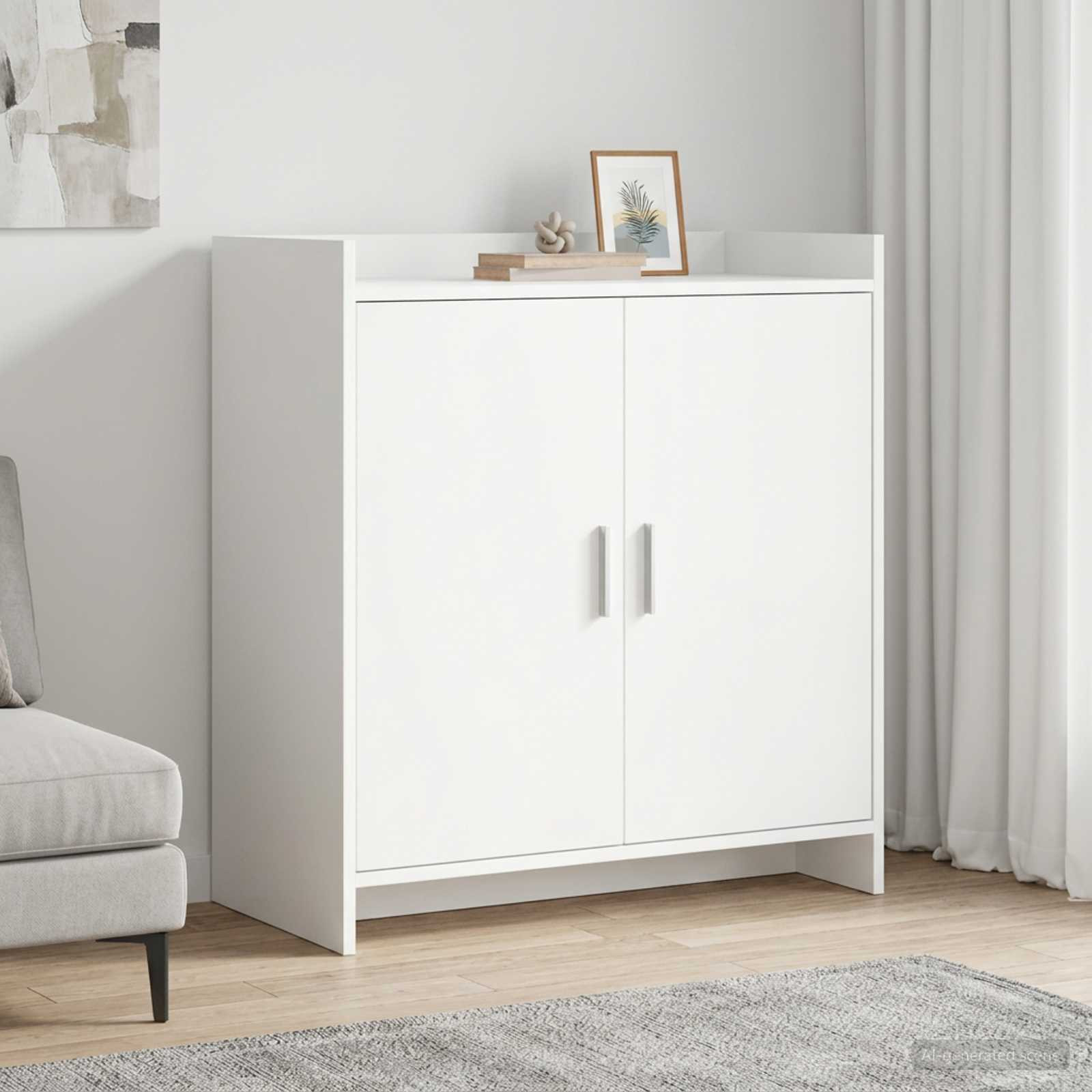vidaXL Sideboard Weiß 72 x 36 x 80 cm Holzwerkstoff