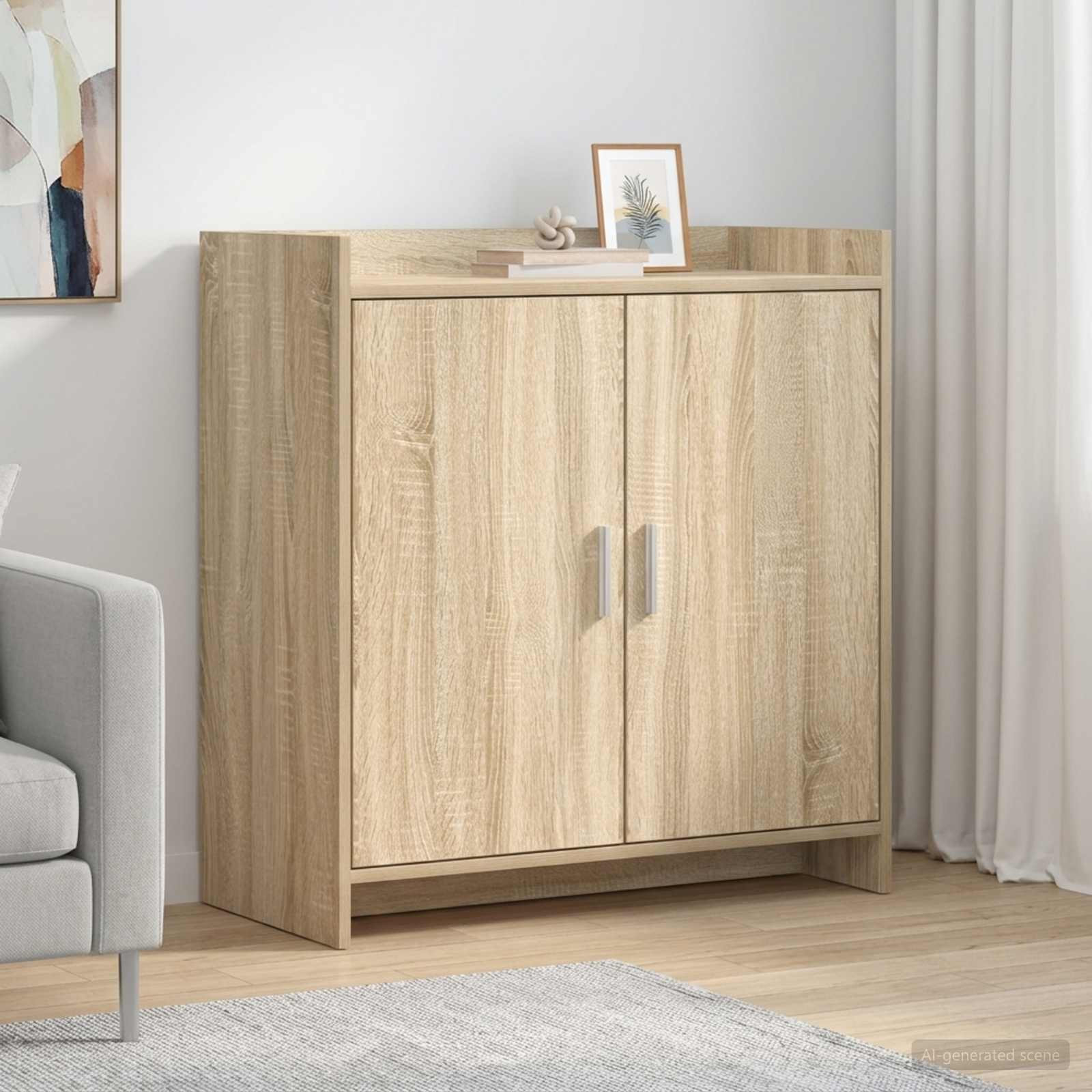 vidaXL Sideboard Sonoma-Eiche 72 x 36 x 80 cm Holzwerkstoff