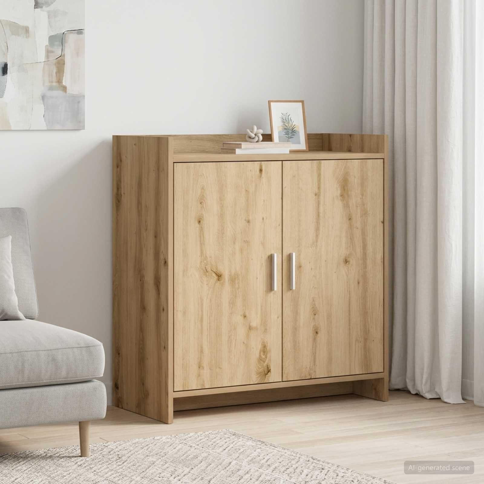 vidaXL Sideboard Artisan-Eiche 72 x 36 x 80 cm Holzwerkstoff