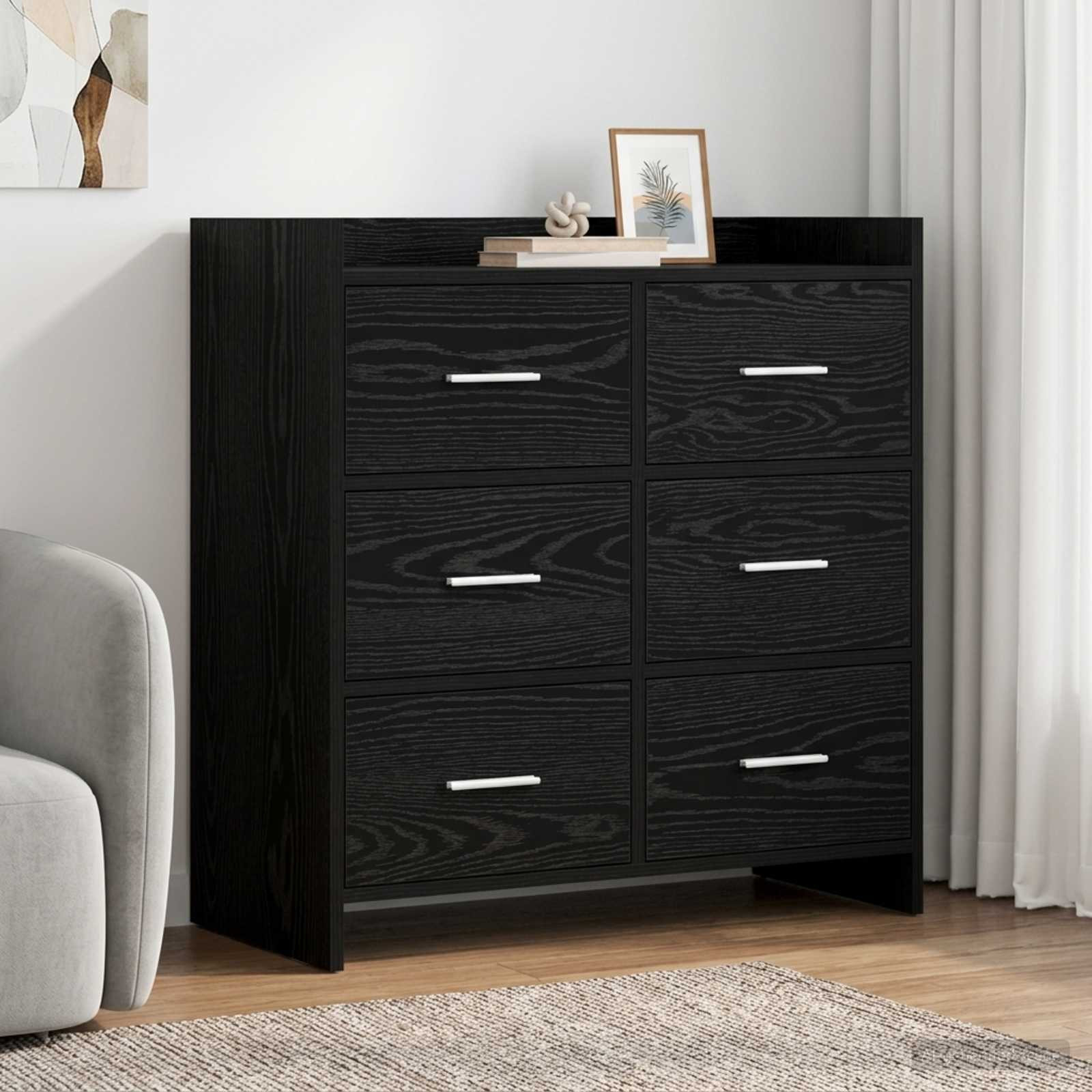 vidaXL Sideboard Schwarze Eiche 75 x 33 x 80 cm Holzwerkstoff