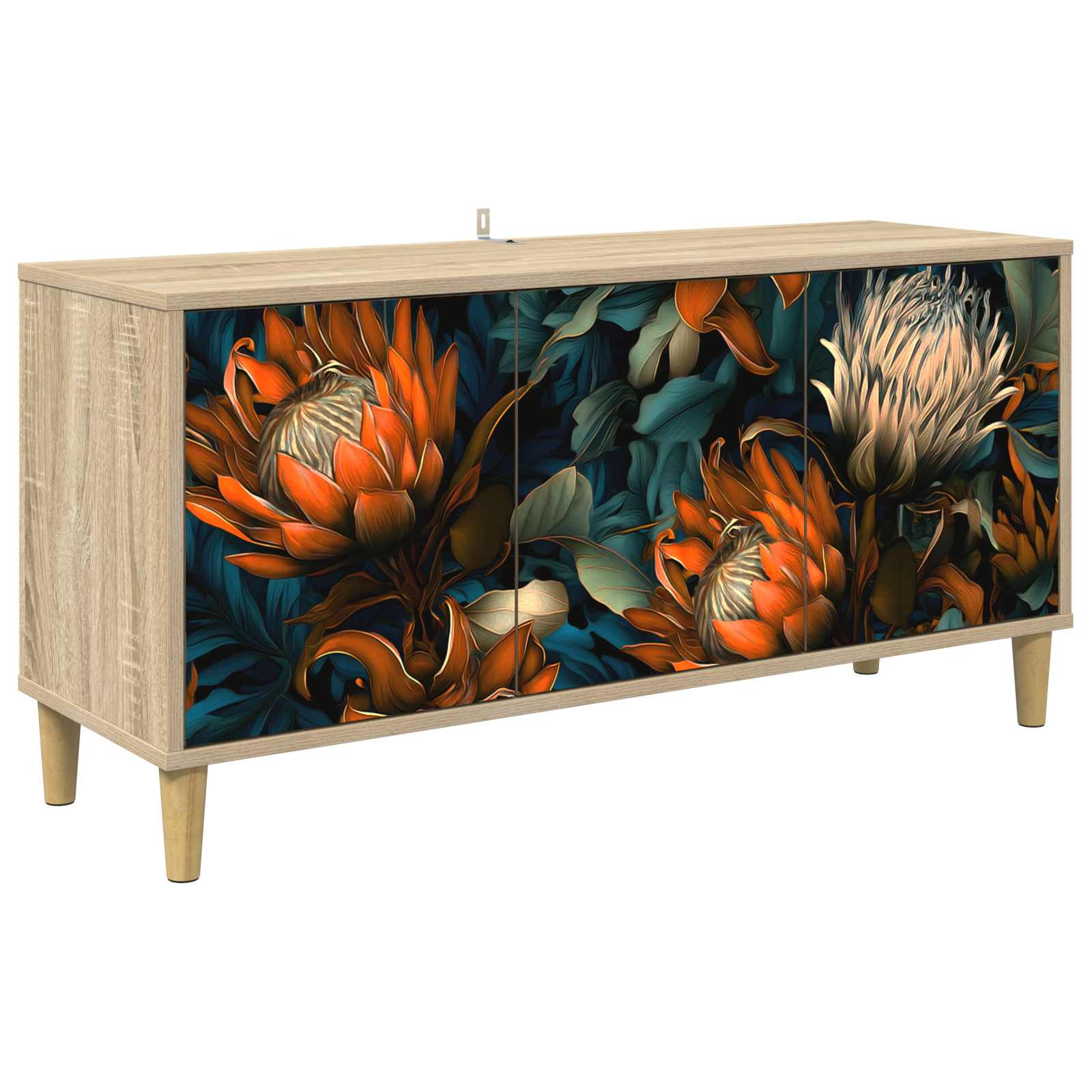 vidaXL TV-Schrank LOCHEM 102 x 33 x 50 cm Sonoma Holzwerkstoff