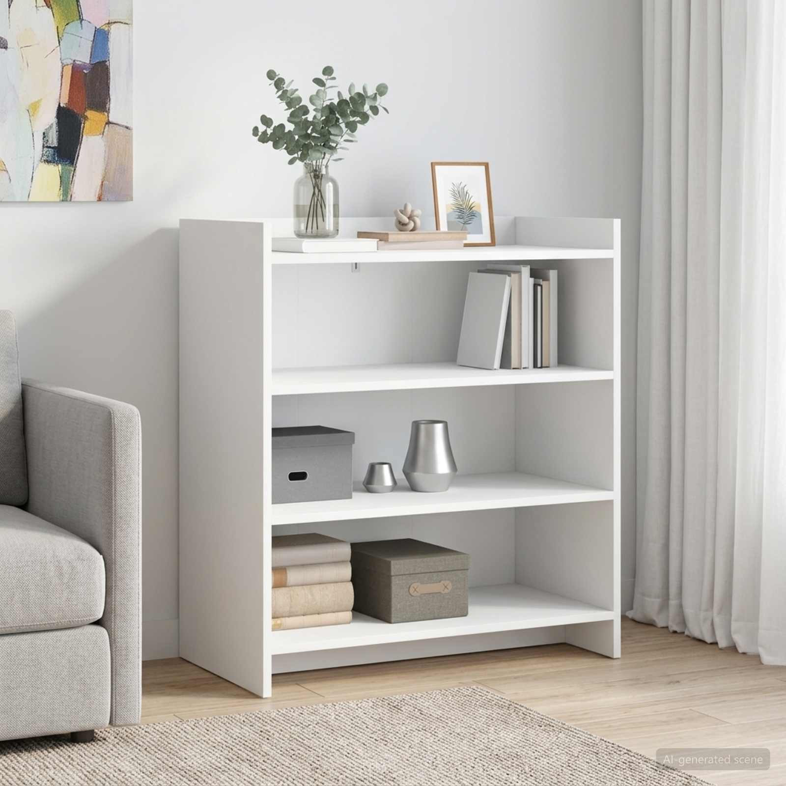 vidaXL Sideboard Weiß 75 x 36 x 80 cm Holzwerkstoff