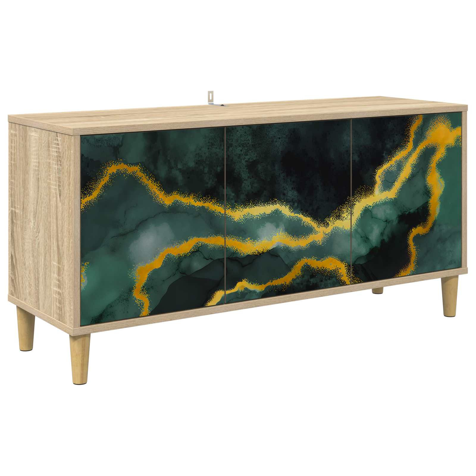 vidaXL TV-Schrank WIJHE 102 x 33 x 50 cm Sonoma Holzwerkstoff