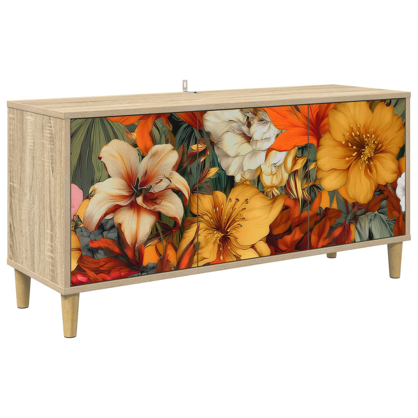 vidaXL TV-Schrank GENNEP 102 x 33 x 50 cm Sonoma Holzwerkstoff