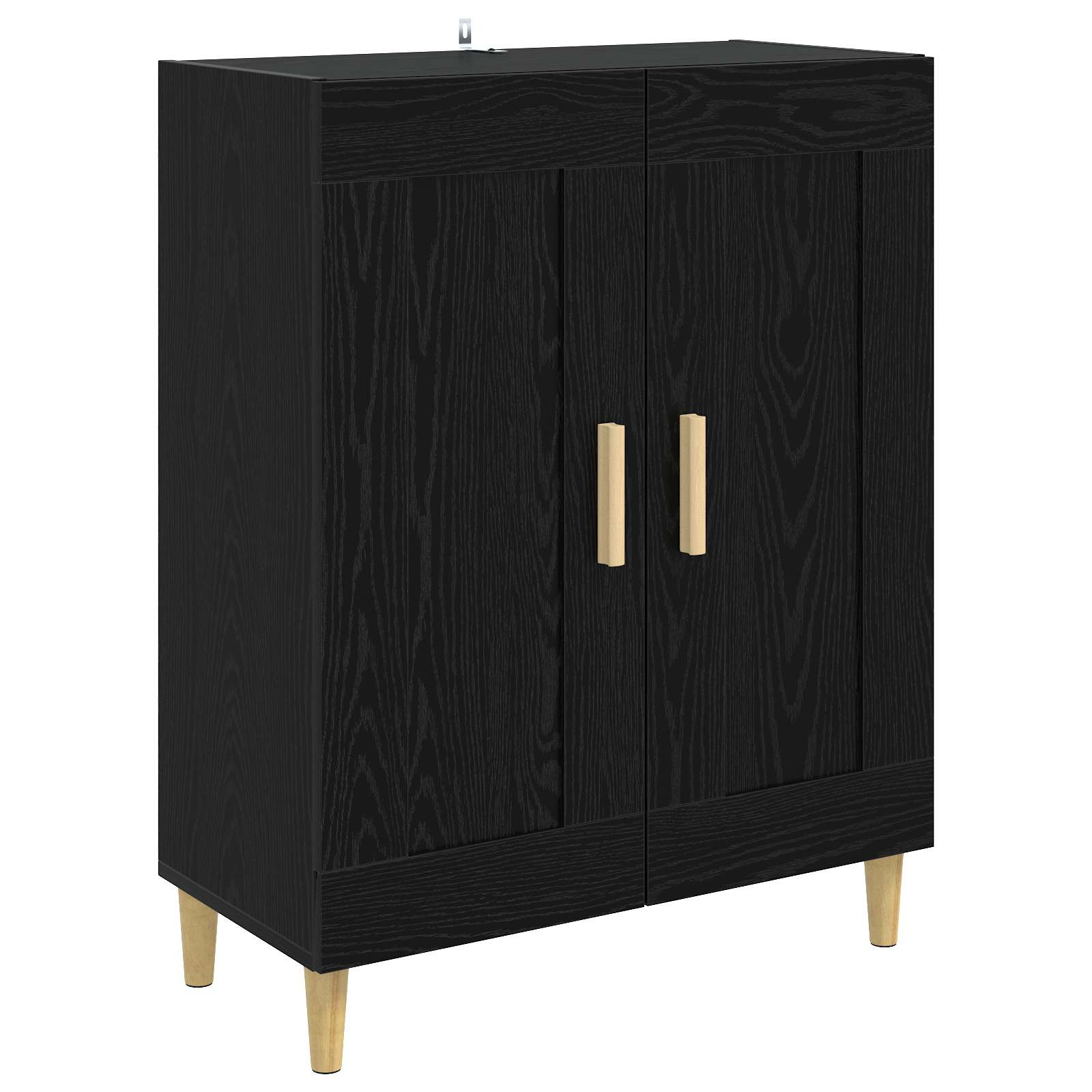 vidaXL Sideboard Schwarze Eiche 69,5 x 34 x 90 cm Holzwerkstoff