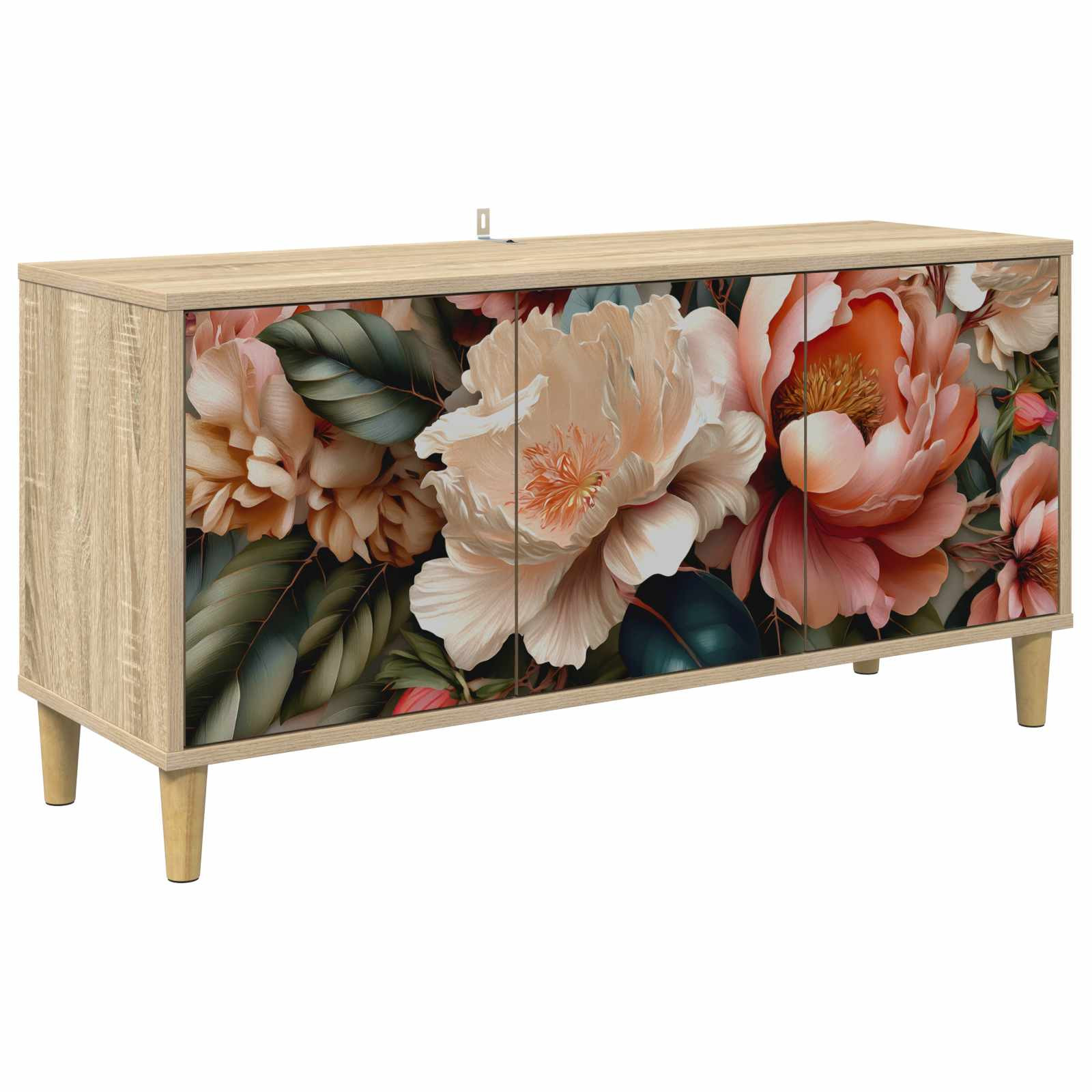 vidaXL TV-Schrank BORNE 102 x 33 x 50 cm Sonoma Holzwerkstoff