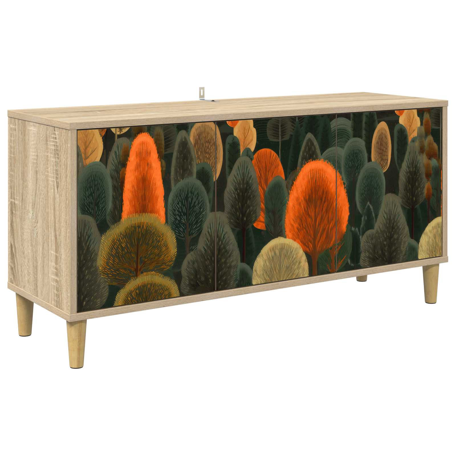 vidaXL TV-Schrank ZAANDAM 102 x 33 x 50 cm Sonoma Holzwerkstoff