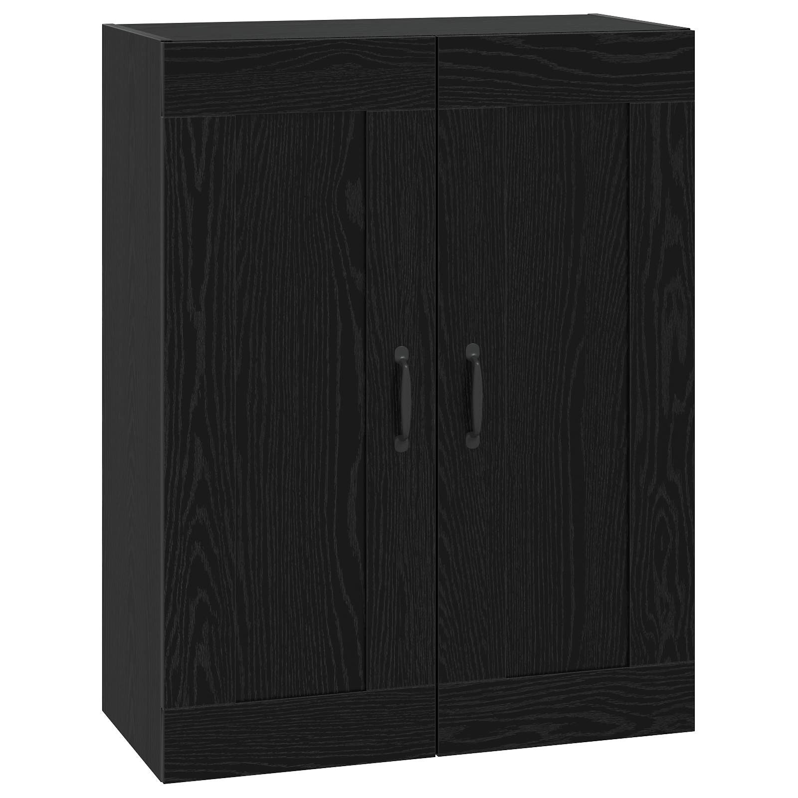 vidaXL Wandschrank Schwarze Eiche 69,5 x 34 x 90 cm Holzwerkstoff