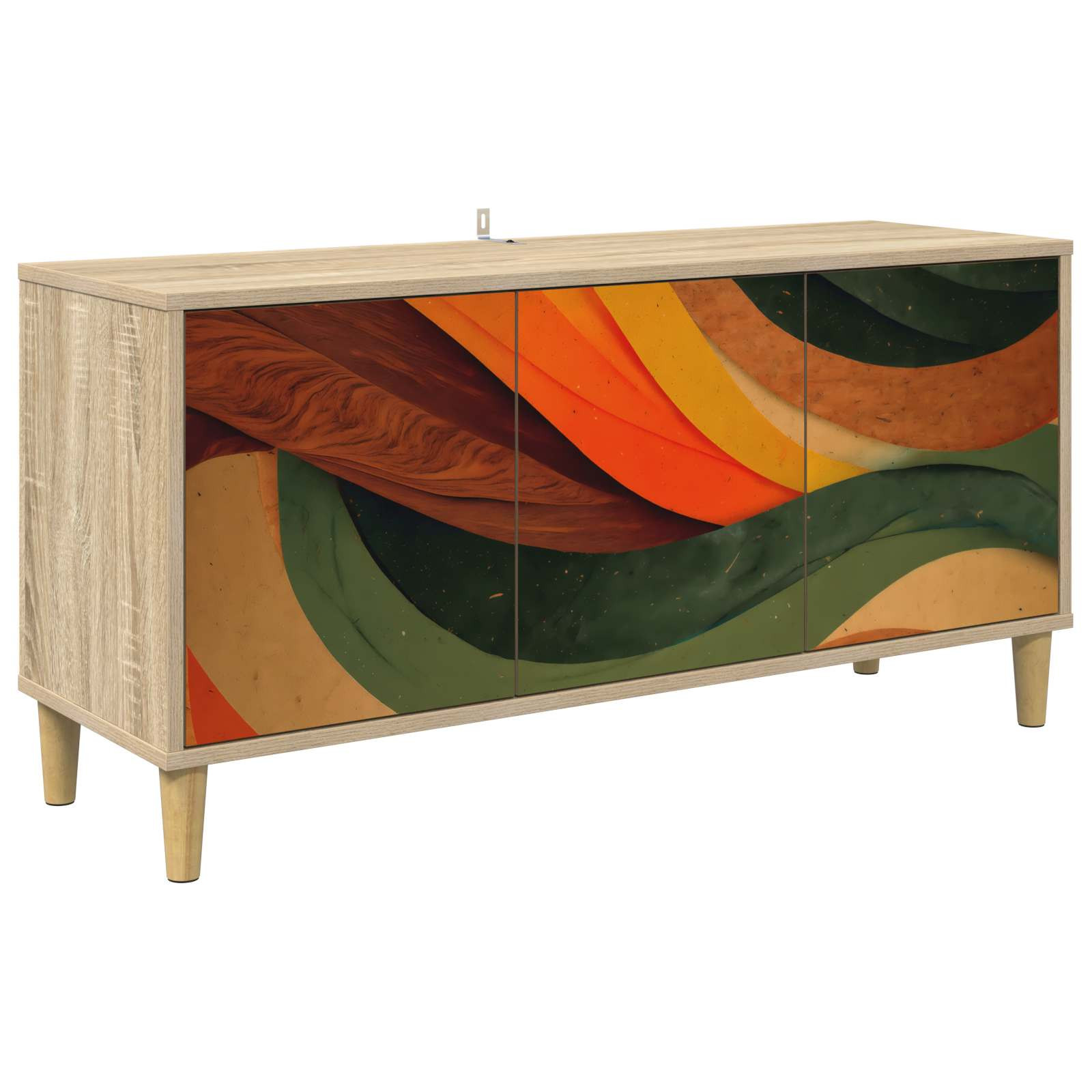 vidaXL TV-Schrank BONN 102 x 33 x 50 cm Sonoma Holzwerkstoff