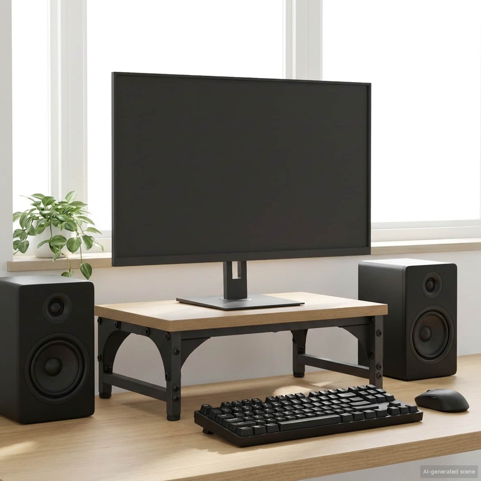 vidaXL Monitor Halterung Artisan-Eiche 37 x 23 x 14 cm PB
