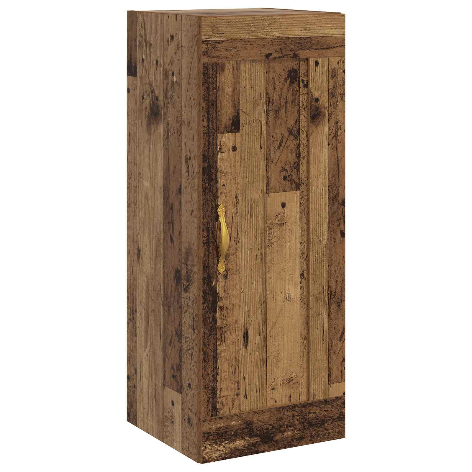 vidaXL Wandschrank Altholz 34,5 x 34 x 90 cm Holzwerkstoff