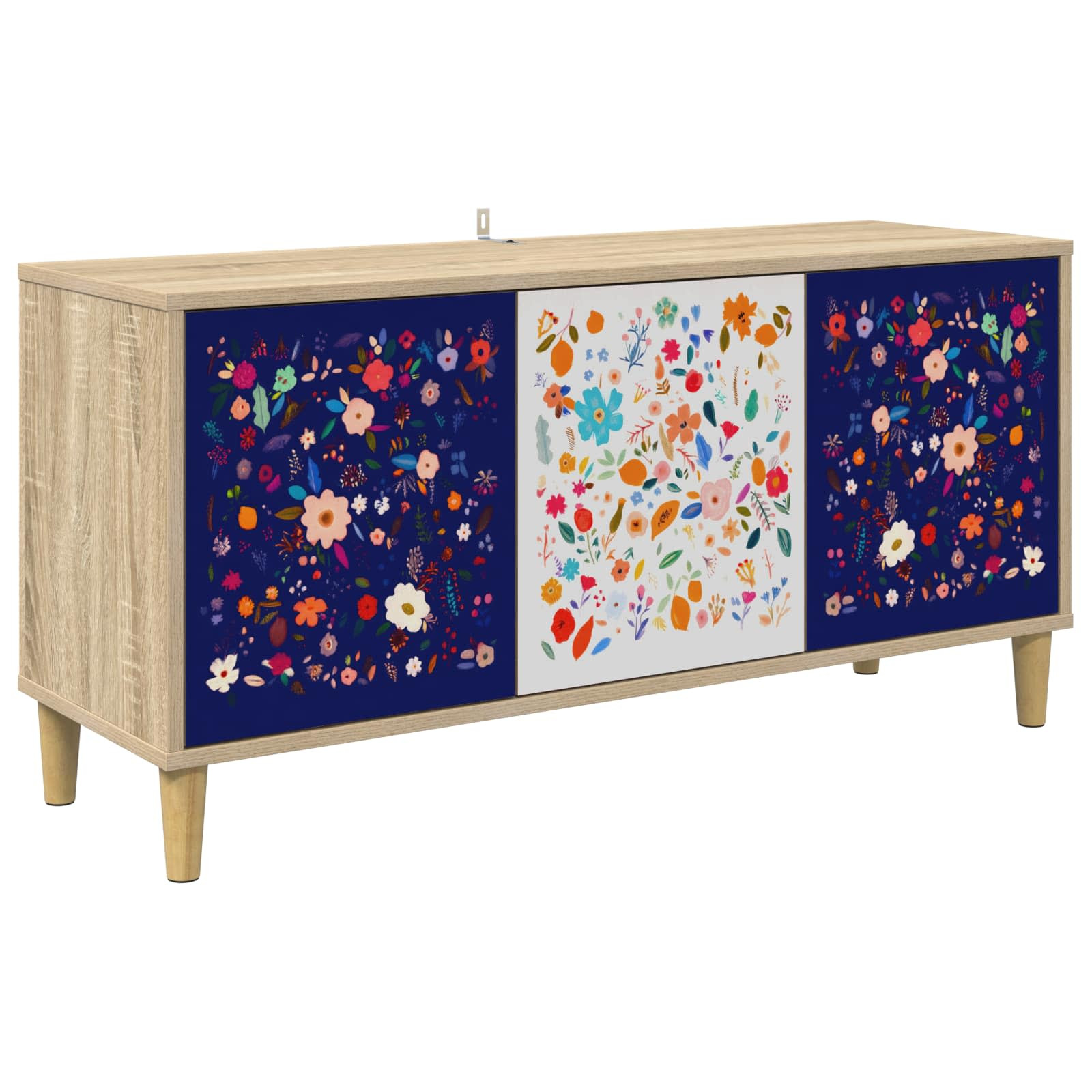 vidaXL TV-Schrank MAINZ 102 x 33 x 50 cm Sonoma Holzwerkstoff
