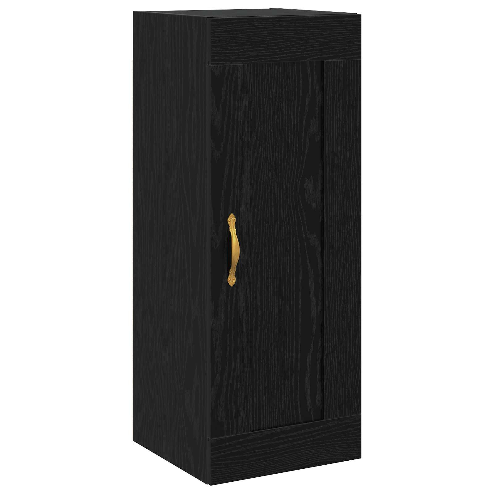 vidaXL Wandschrank Schwarze Eiche 34,5 x 34 x 90 cm Holzwerkstoff