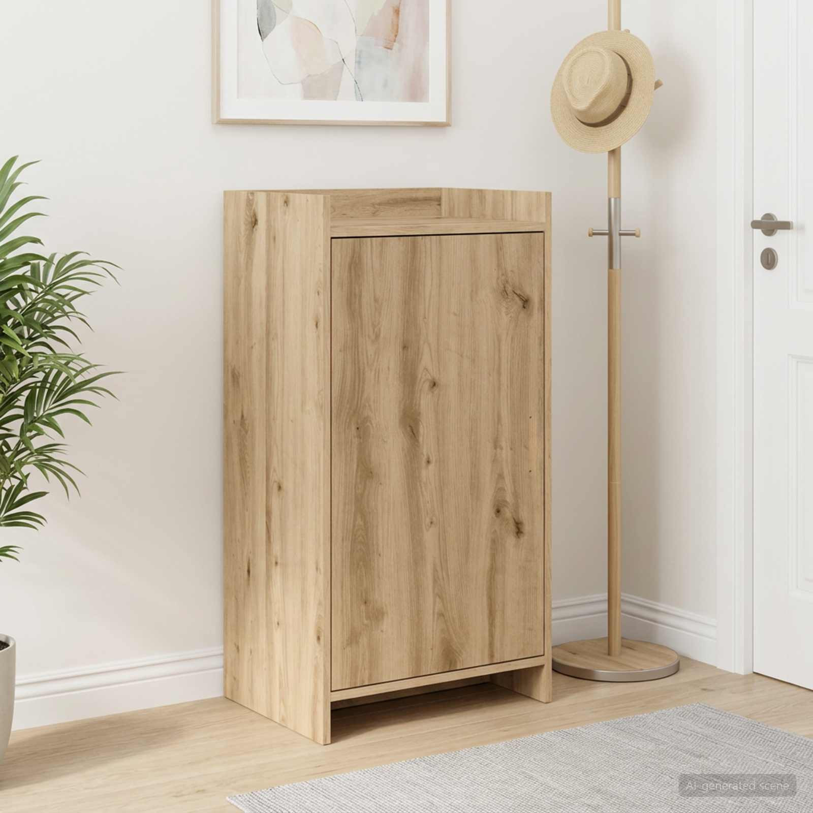 vidaXL Schuhschrank 48 x 36 x 92 cm Holzwerkstoff Artisan-Eiche