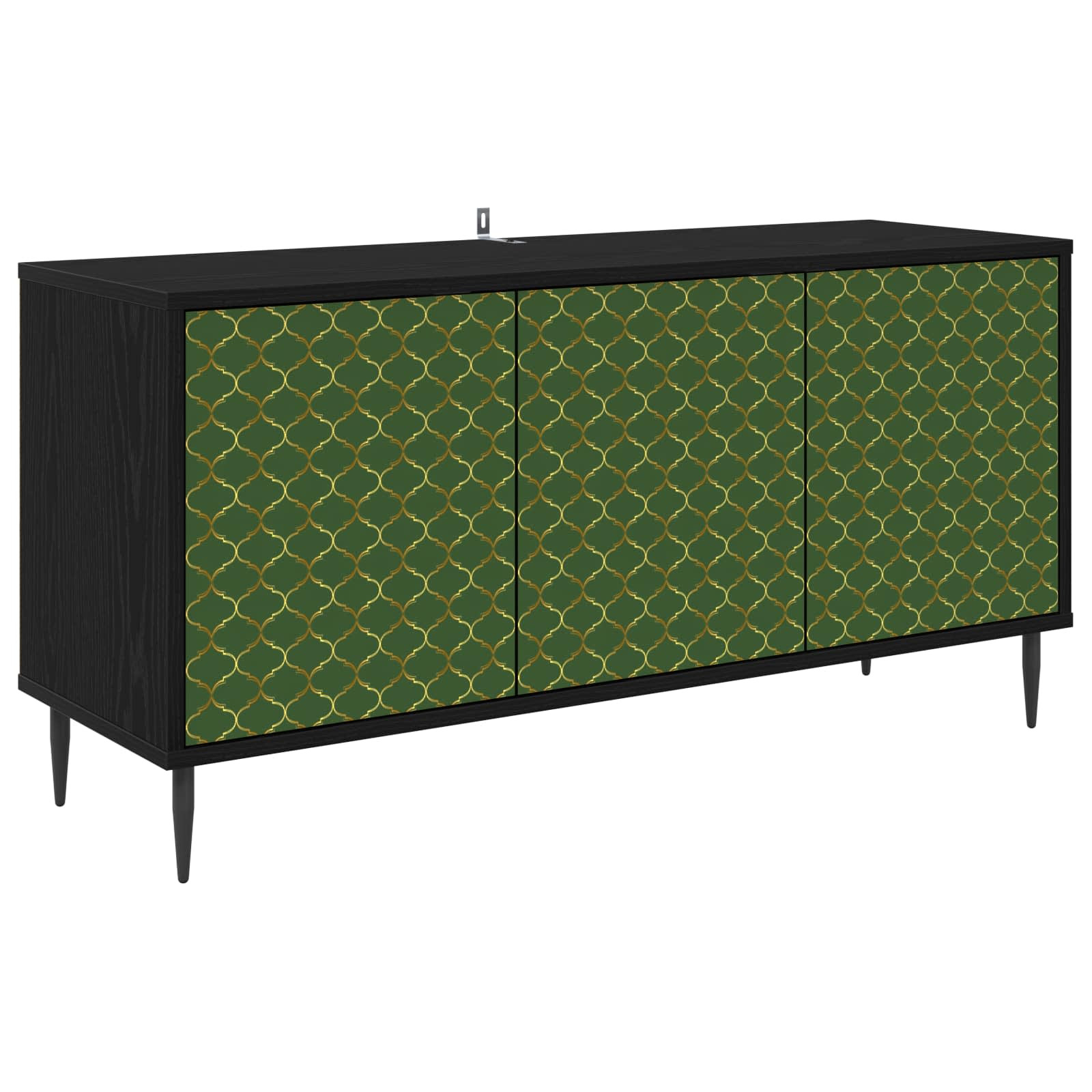 vidaXL TV-Schrank GELEEN 102 x 33 x 51 cm Schwarz Eichen-Optik